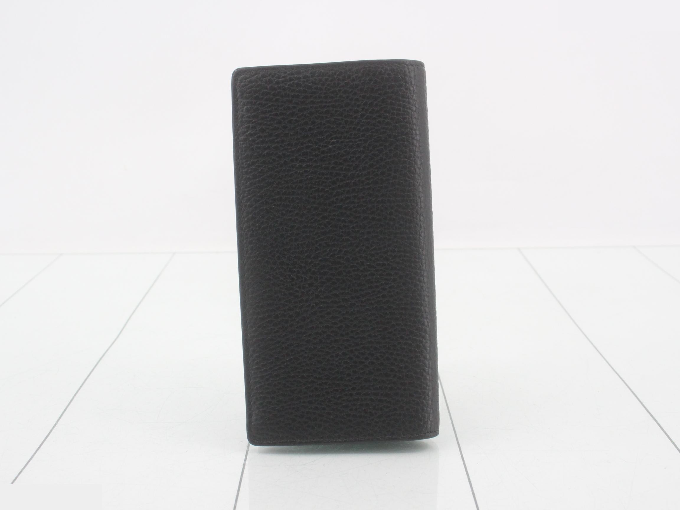Long wallet, black, leather — view 2