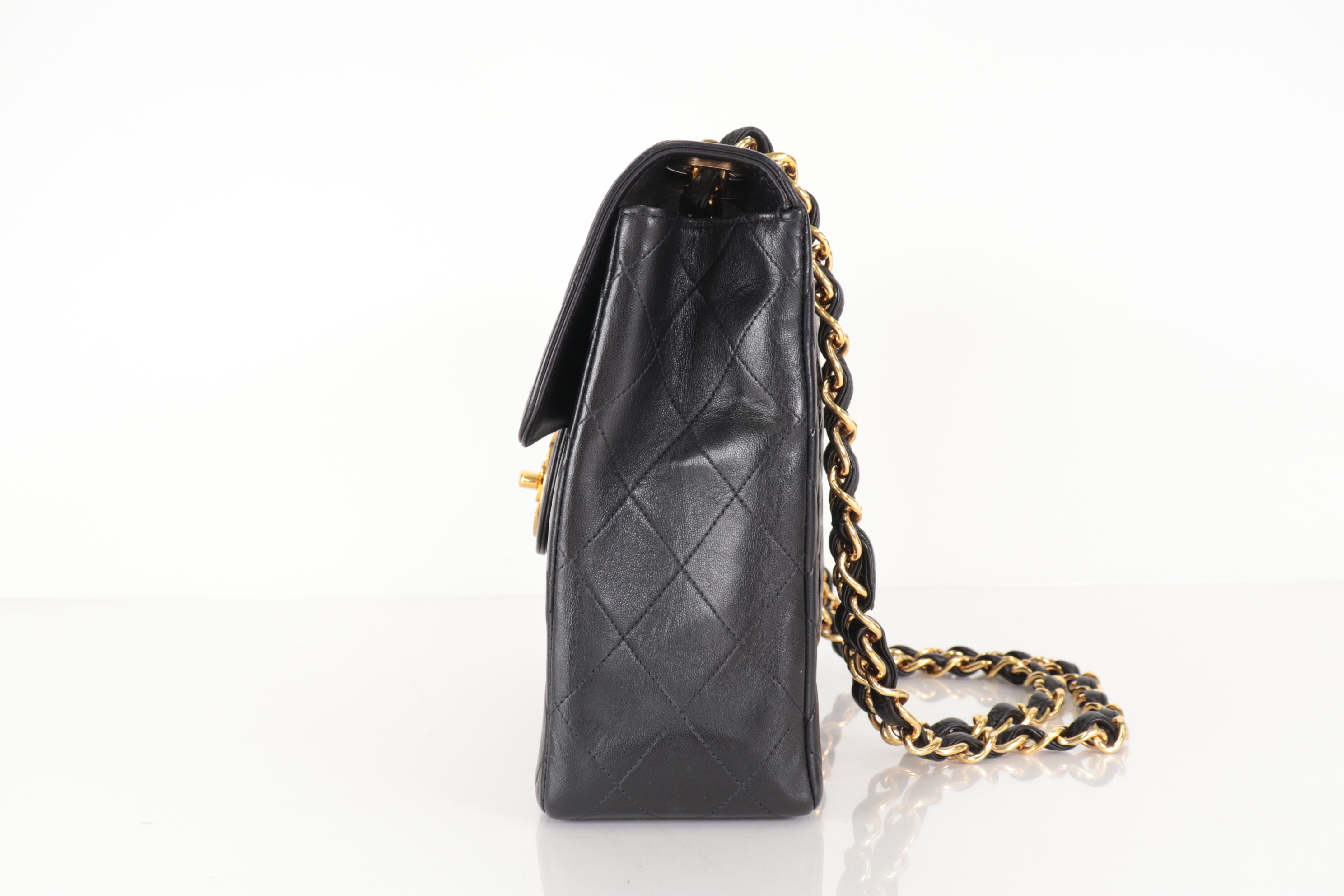 Medium Matelassé Lambskin Chain Shoulder Bag (Series 5) — view 3