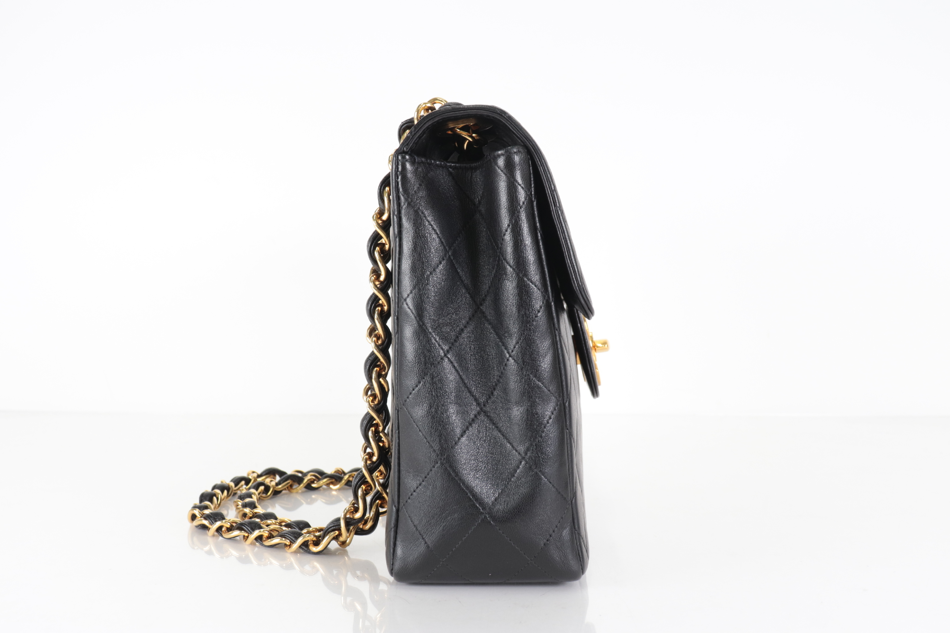 Medium Matelassé Lambskin Chain Shoulder Bag (Series 5) — view 4