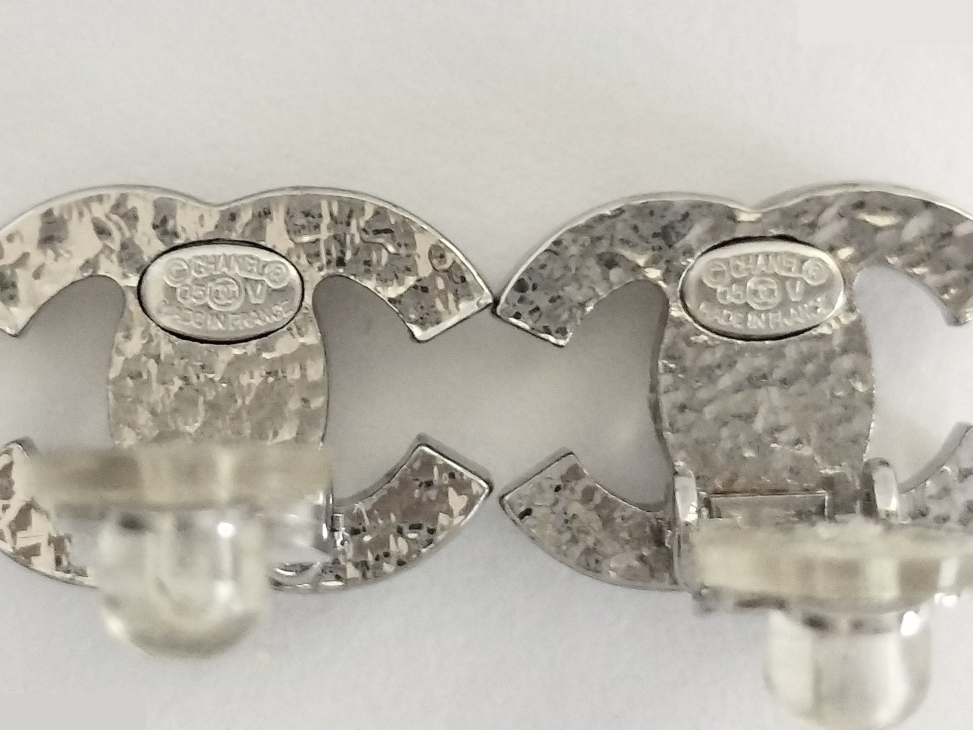 Coco F Pearl Silver Earrings — view 3