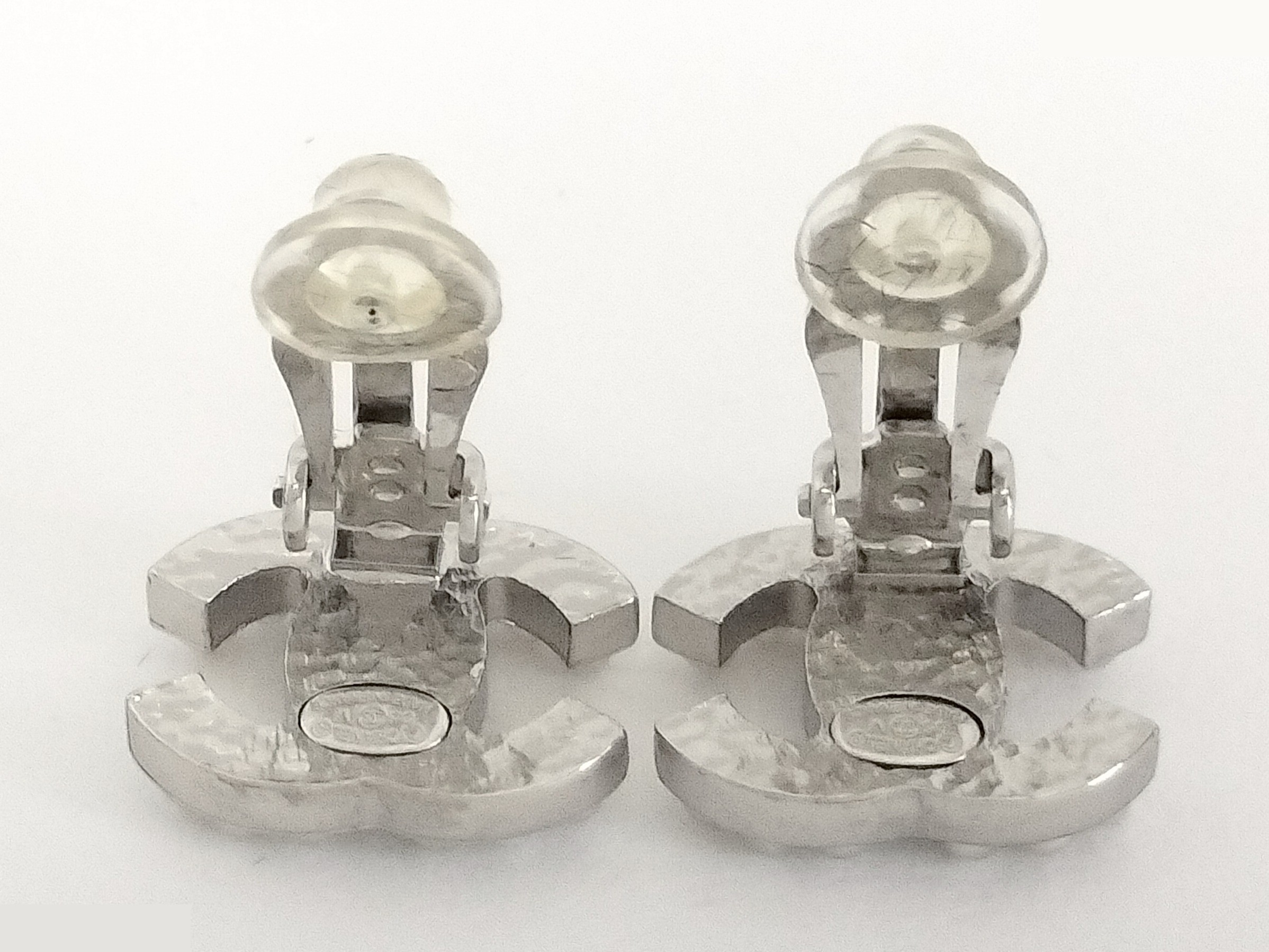 Coco F Pearl Silver Earrings — view 4