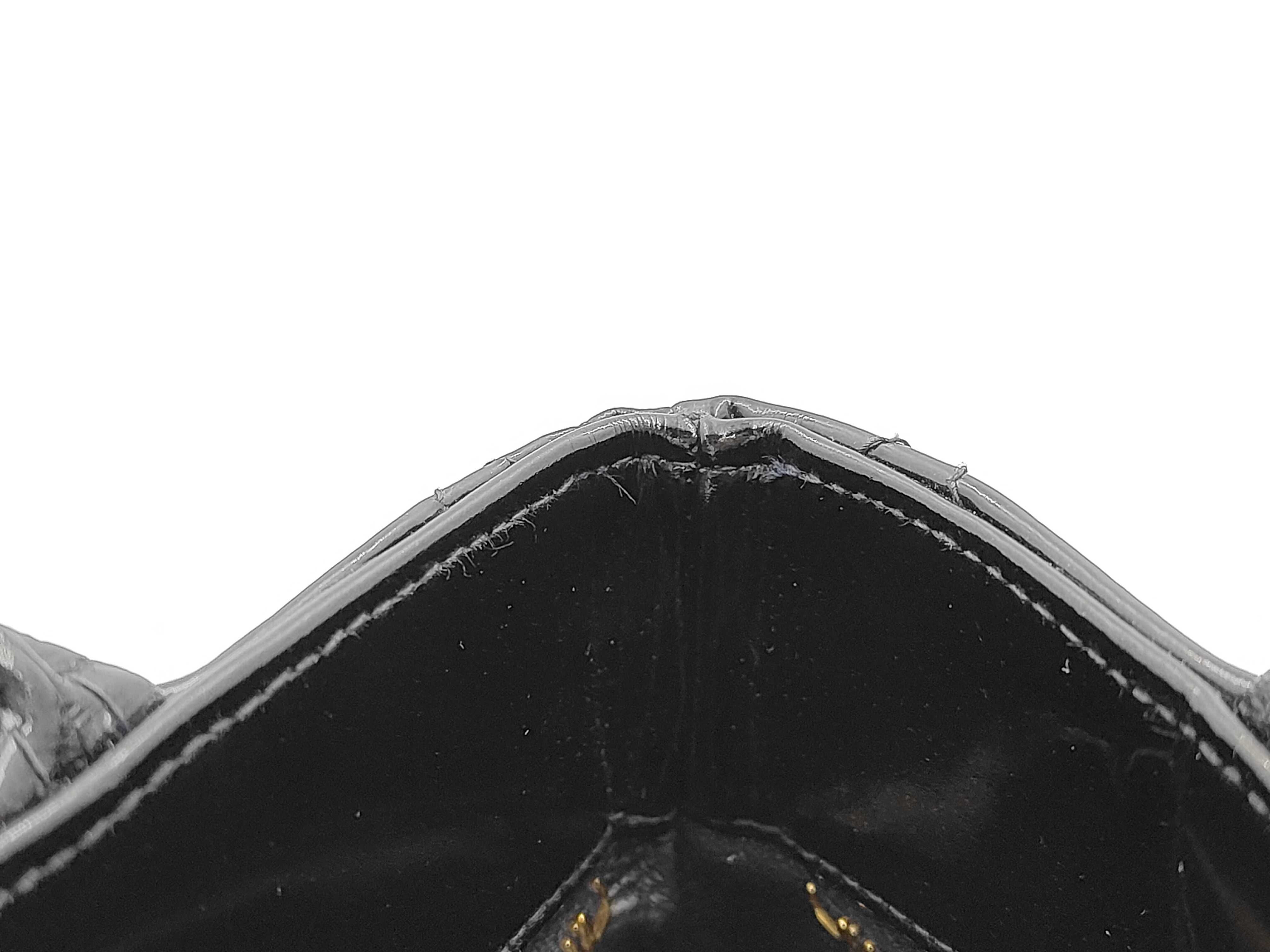 Reissue Patent Leather Tote Bag, Black with Gold Hardware, 4973662 (Handbag) — view 8