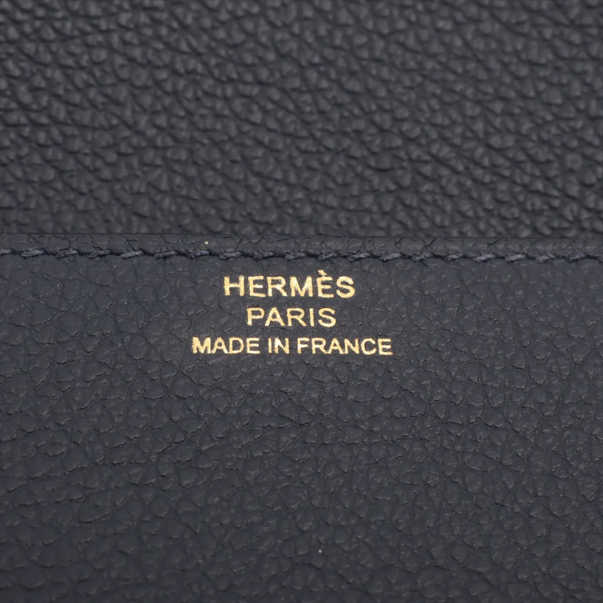 Lauris Slim Evercolor Compact Wallet, Navy, Gold Hardware, Z: 2021 — view 7