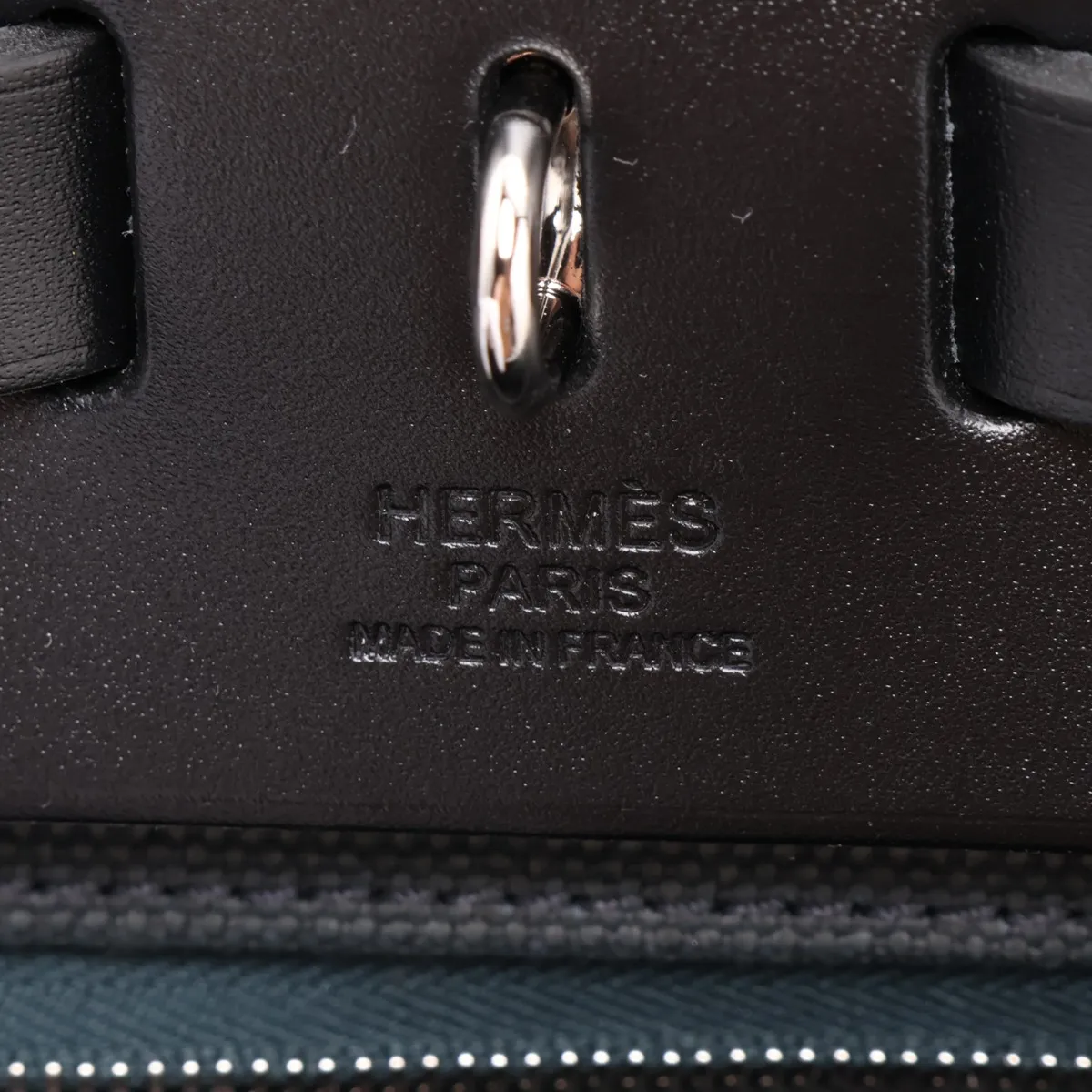 Herbag Zip PM Toile Military x Vache Hunter Black x Green Silver Hardware B: 2023 — view 11