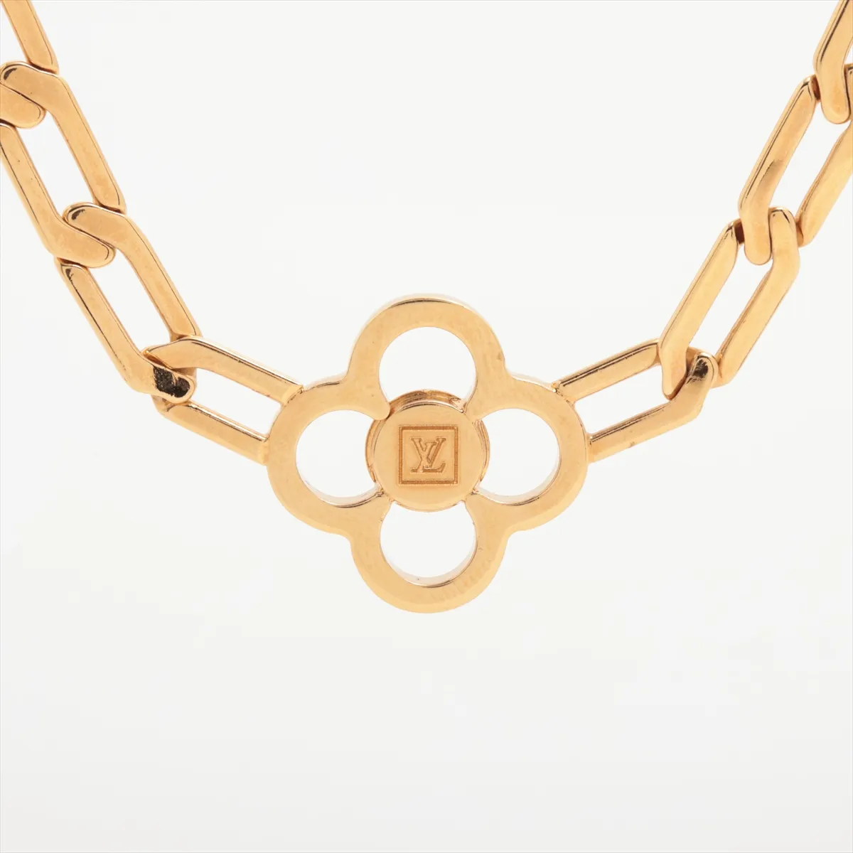 M66092 Collier Flower Power LE0170 Necklace GP x Rhinestone Gold — view 2
