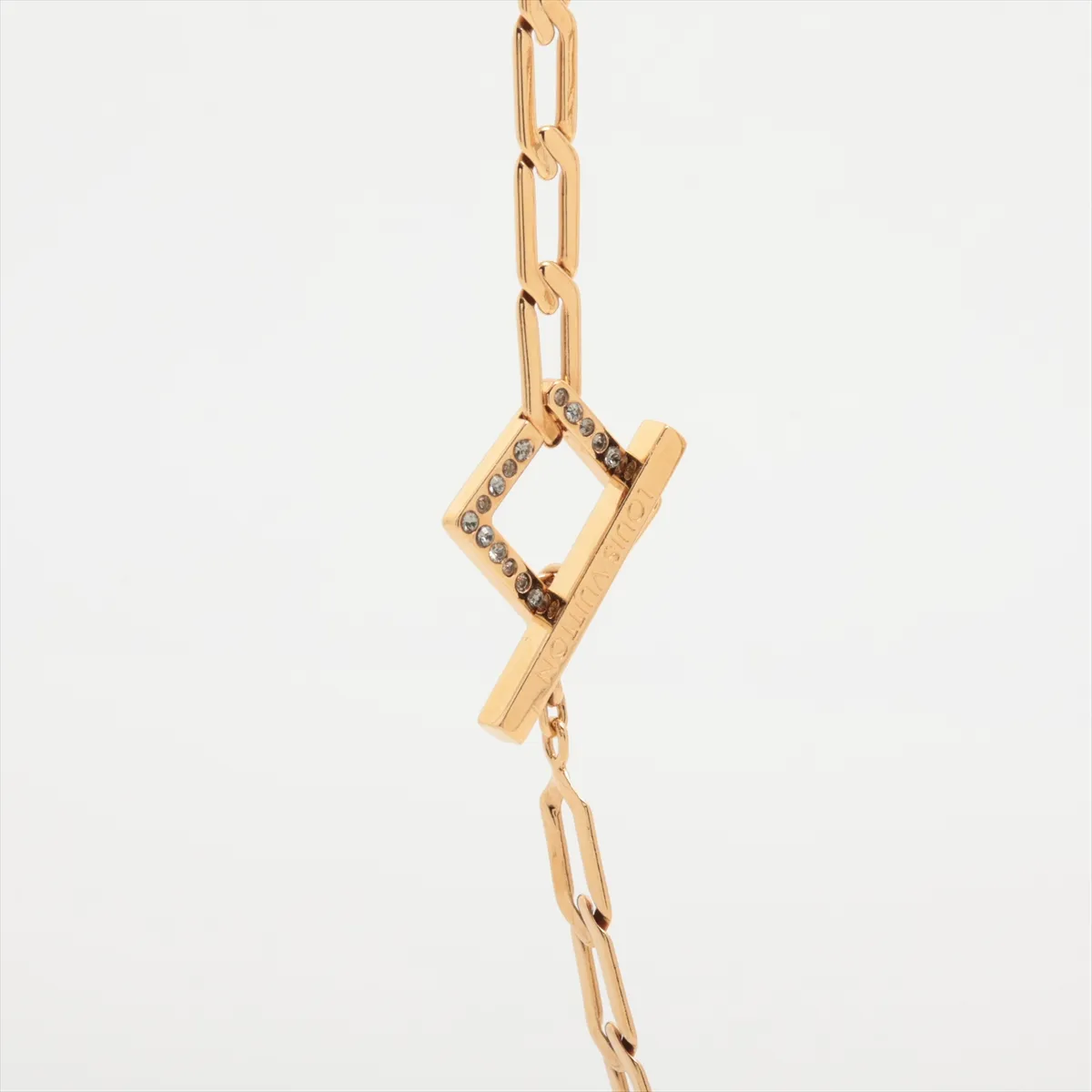 M66092 Collier Flower Power LE0170 Necklace GP x Rhinestone Gold — view 3