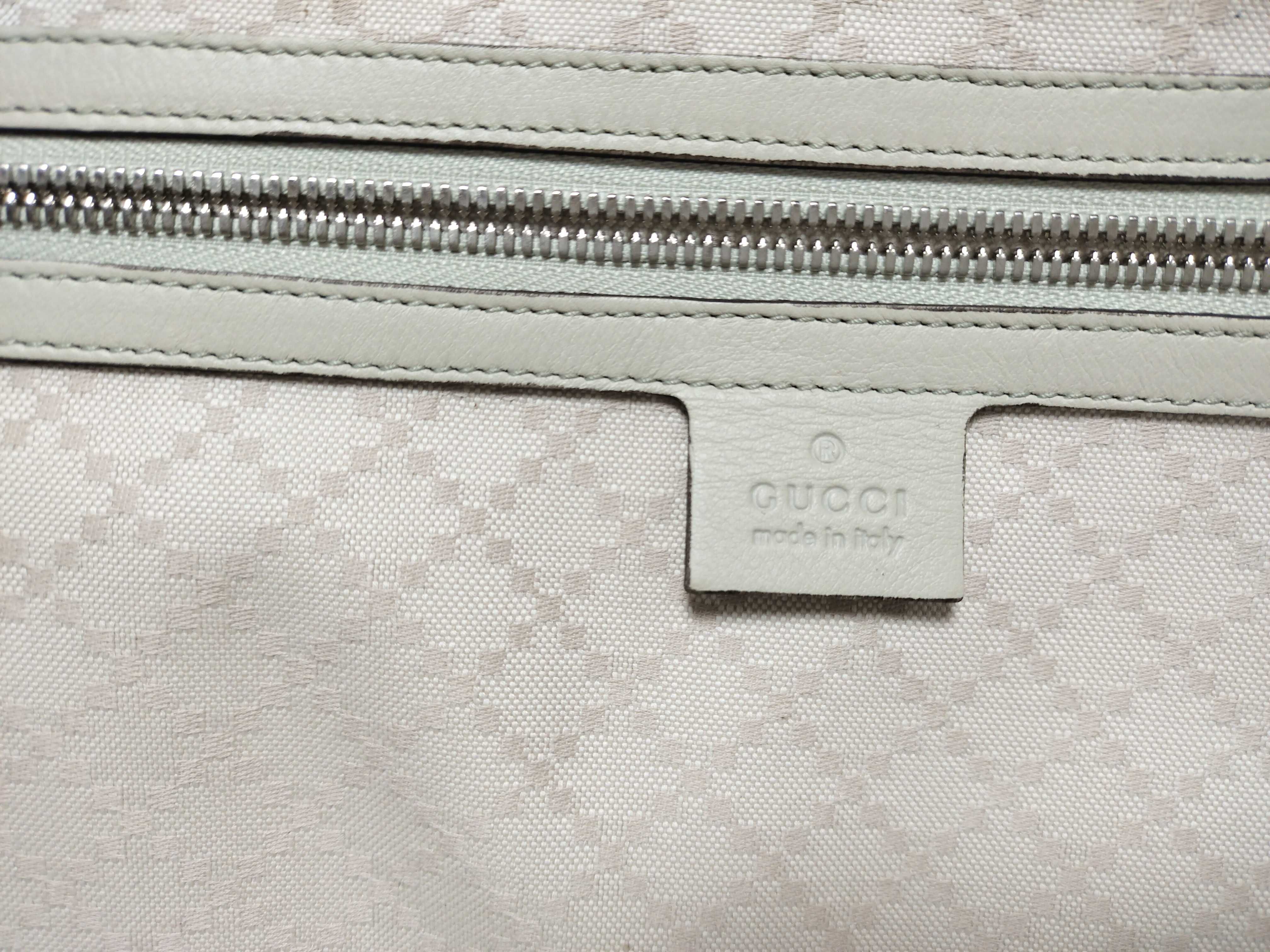 Leather Briefcase, White, 285442 520981 Bag — view 11