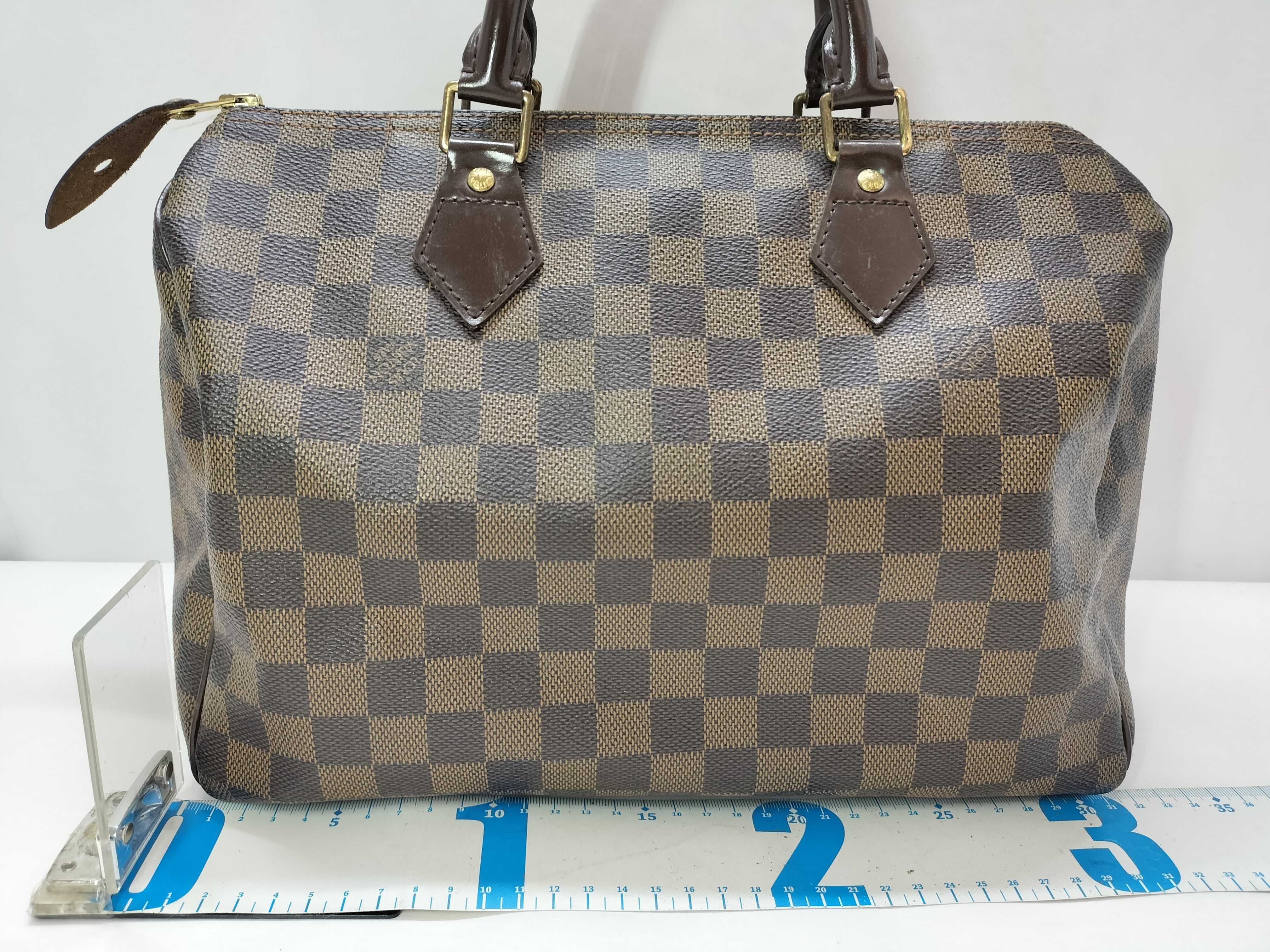 Damier ID- Damier Speedy 30 N41531 Canvas Brown DU0059 - Grade B Handbag — view 2
