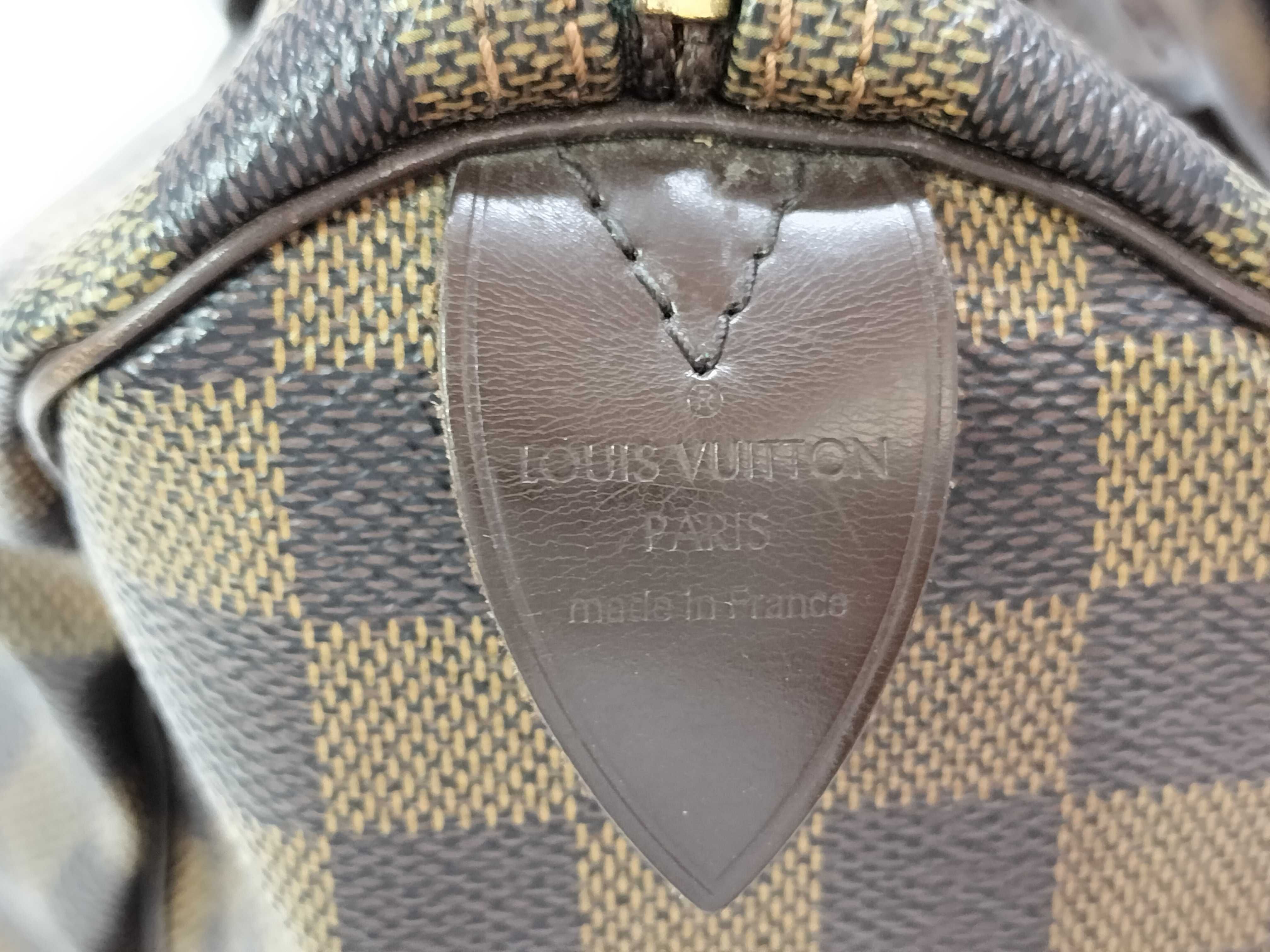 Damier ID- Damier Speedy 30 N41531 Canvas Brown DU0059 - Grade B Handbag — view 9