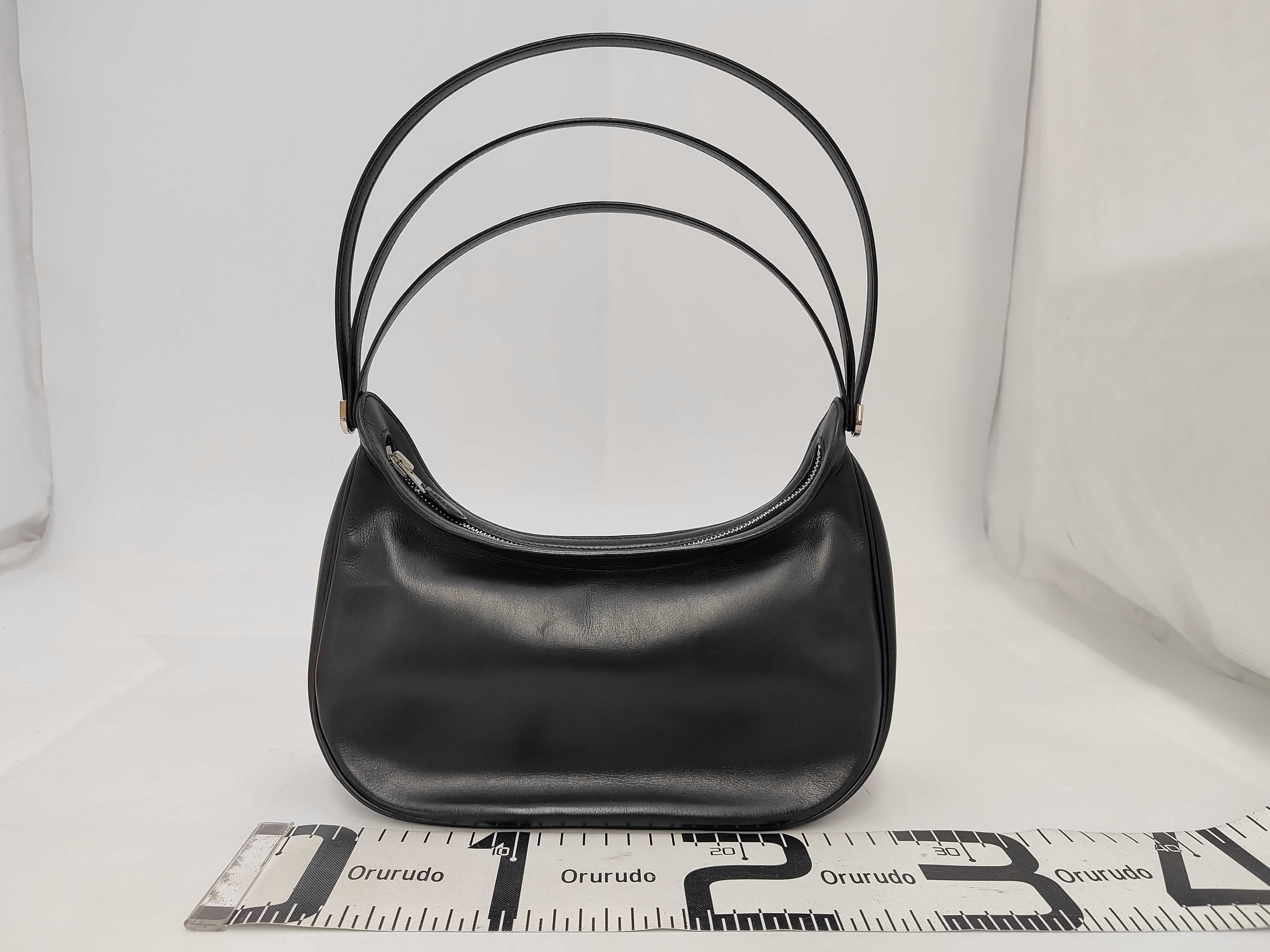 Caporal Black F Stamp Tote Bag — view 2