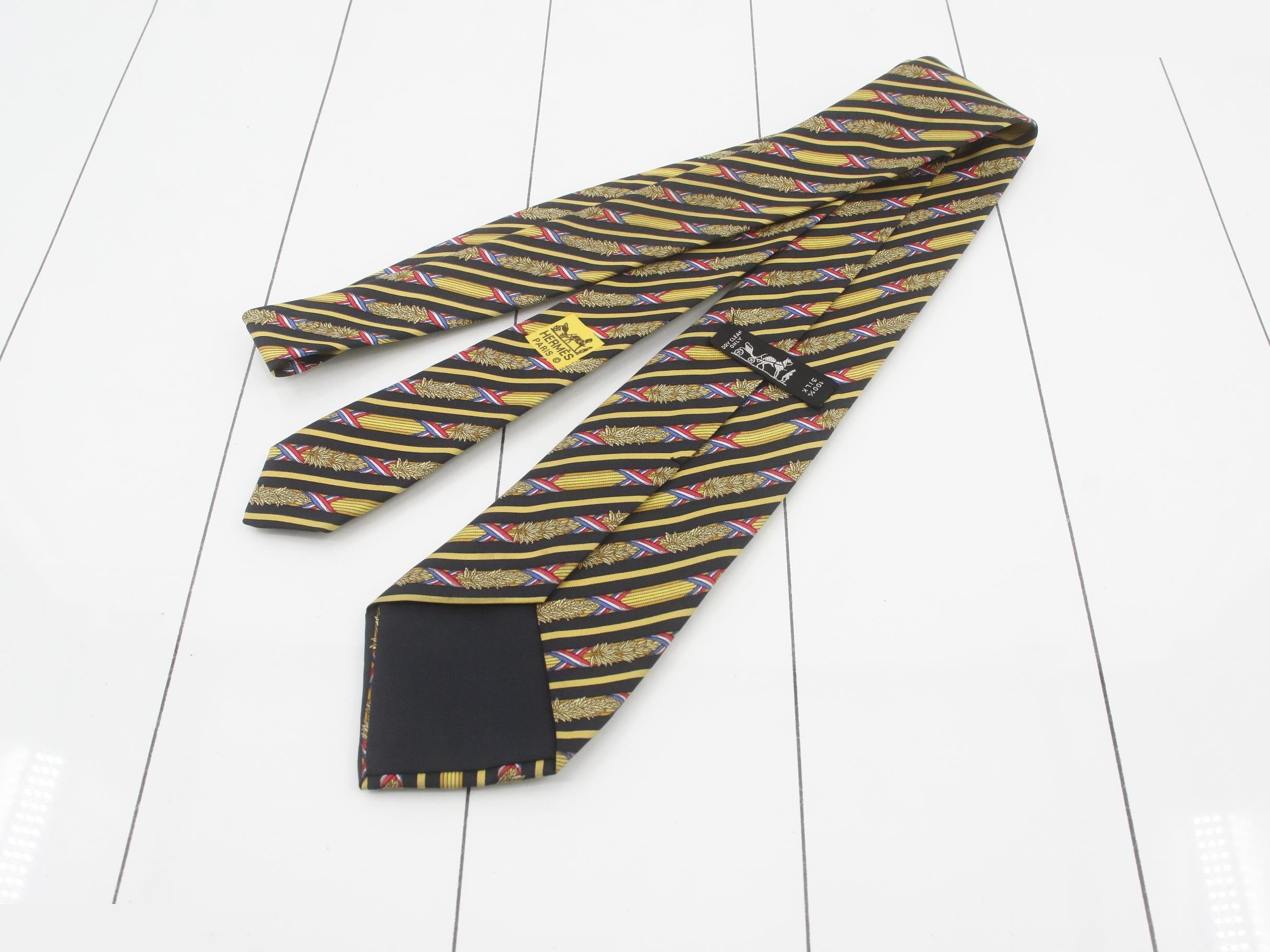 Silk necktie, black — view 2