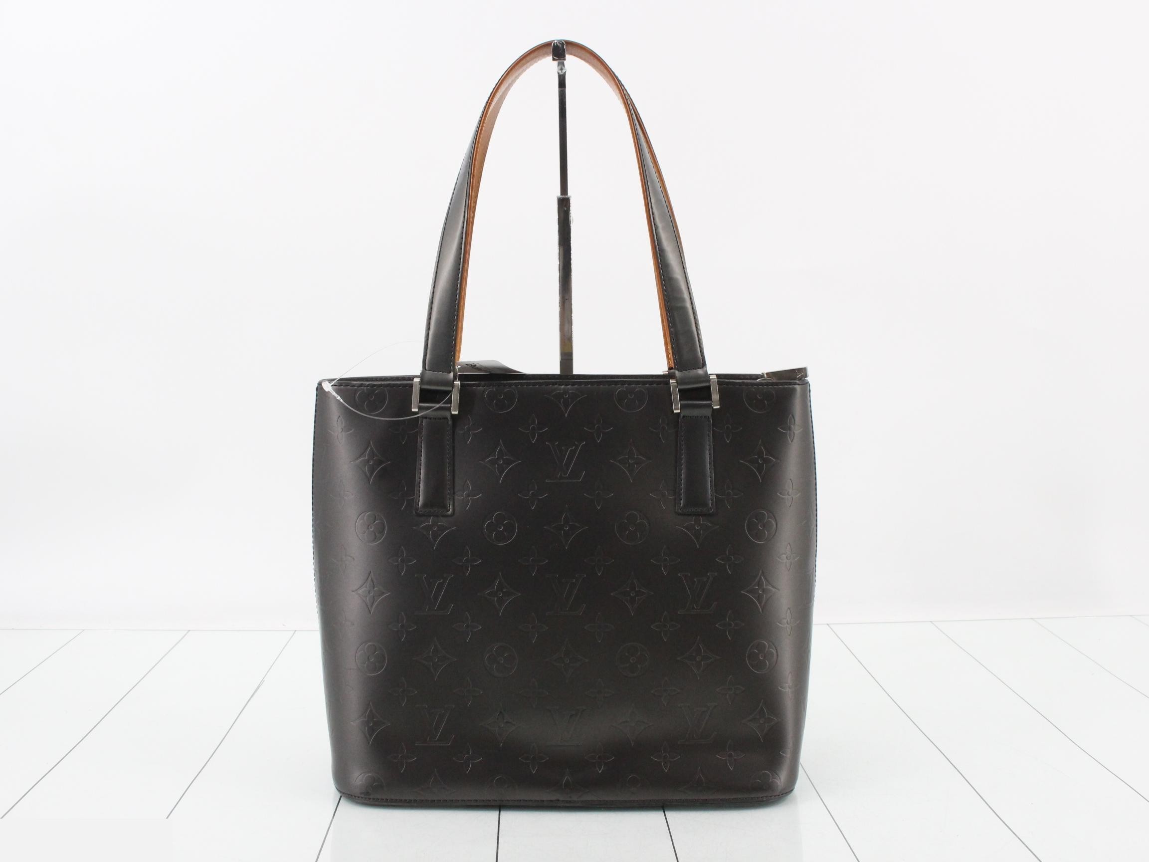 Monogram Matte Stockton Noir Tote Bag — view 2