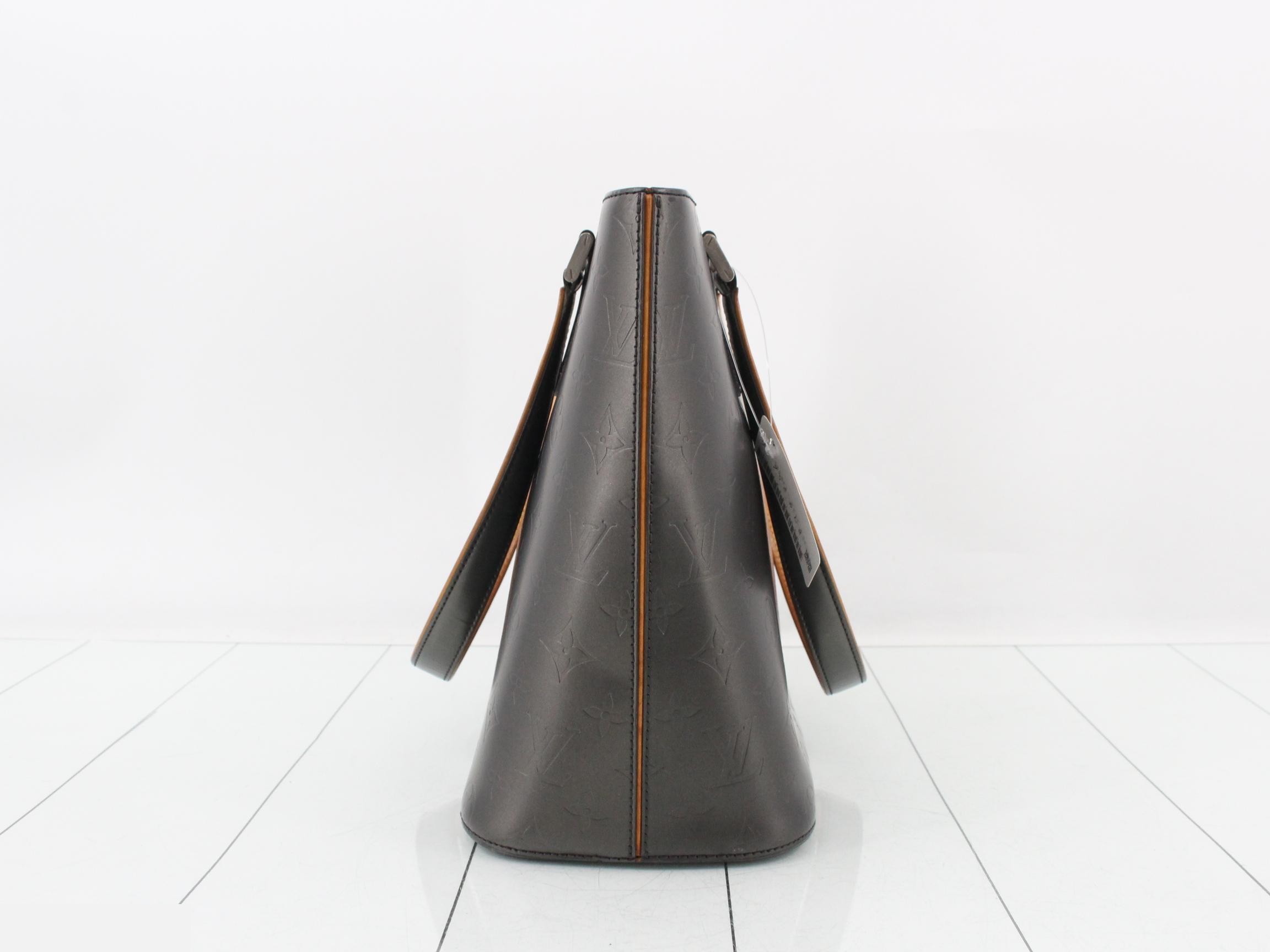 Monogram Matte Stockton Noir Tote Bag — view 3