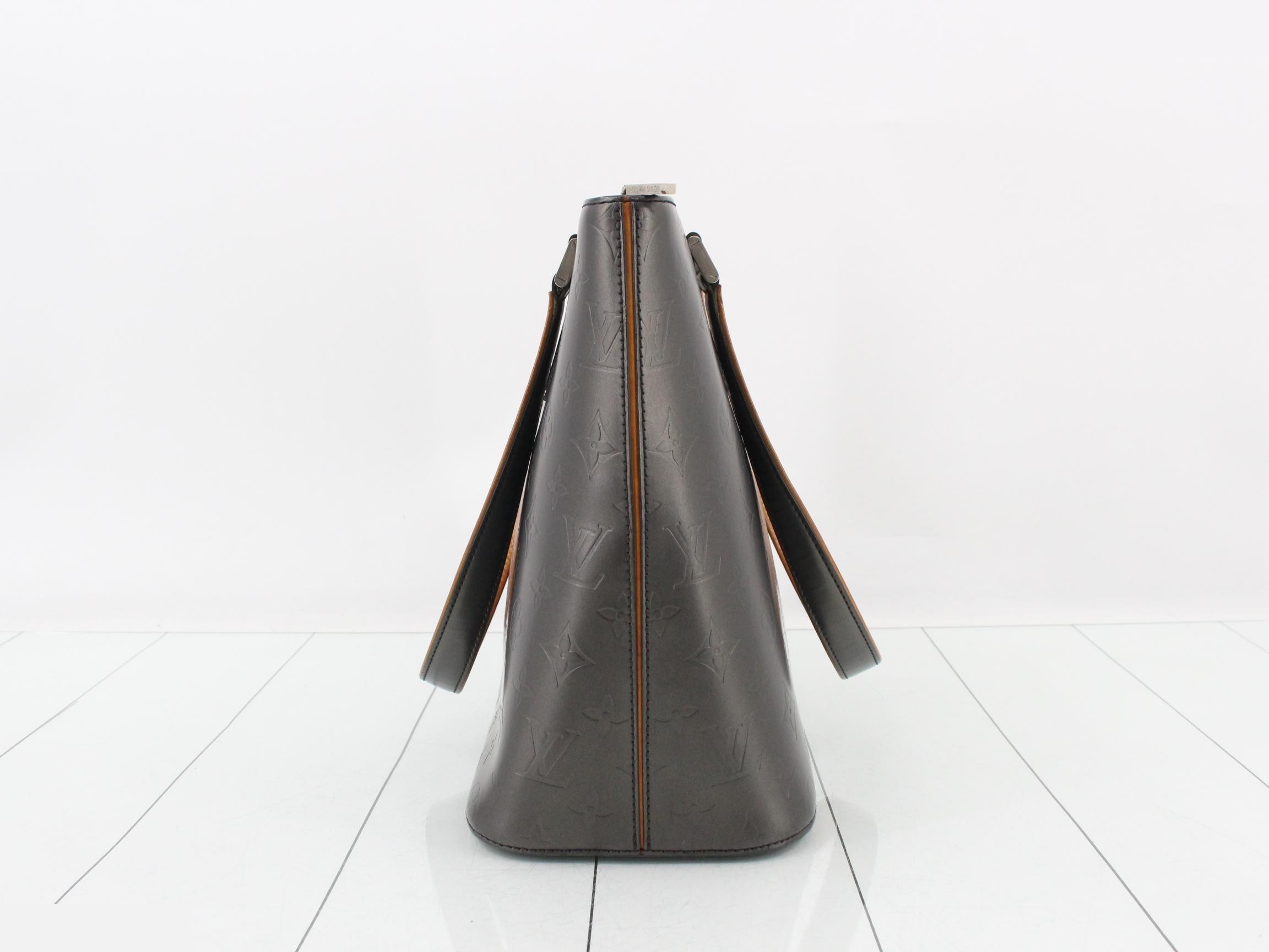 Monogram Matte Stockton Noir Tote Bag — view 4