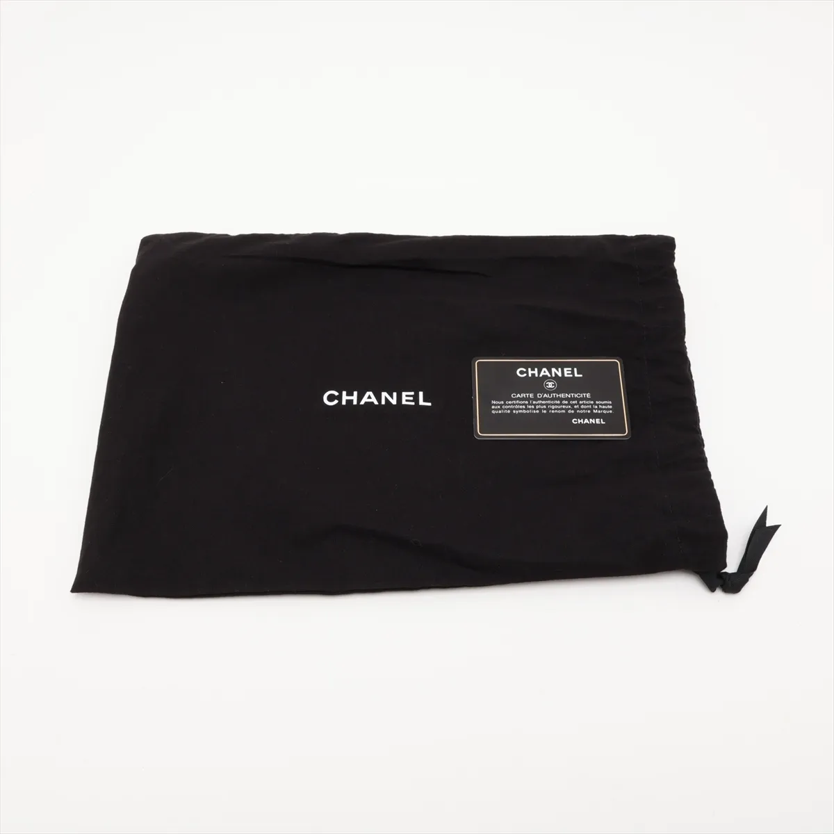 Matelassé Caviar Skin Chain Wallet, Black with Gold Hardware, 30732028 (Serial Number in the 30s), AP1649 — view 12