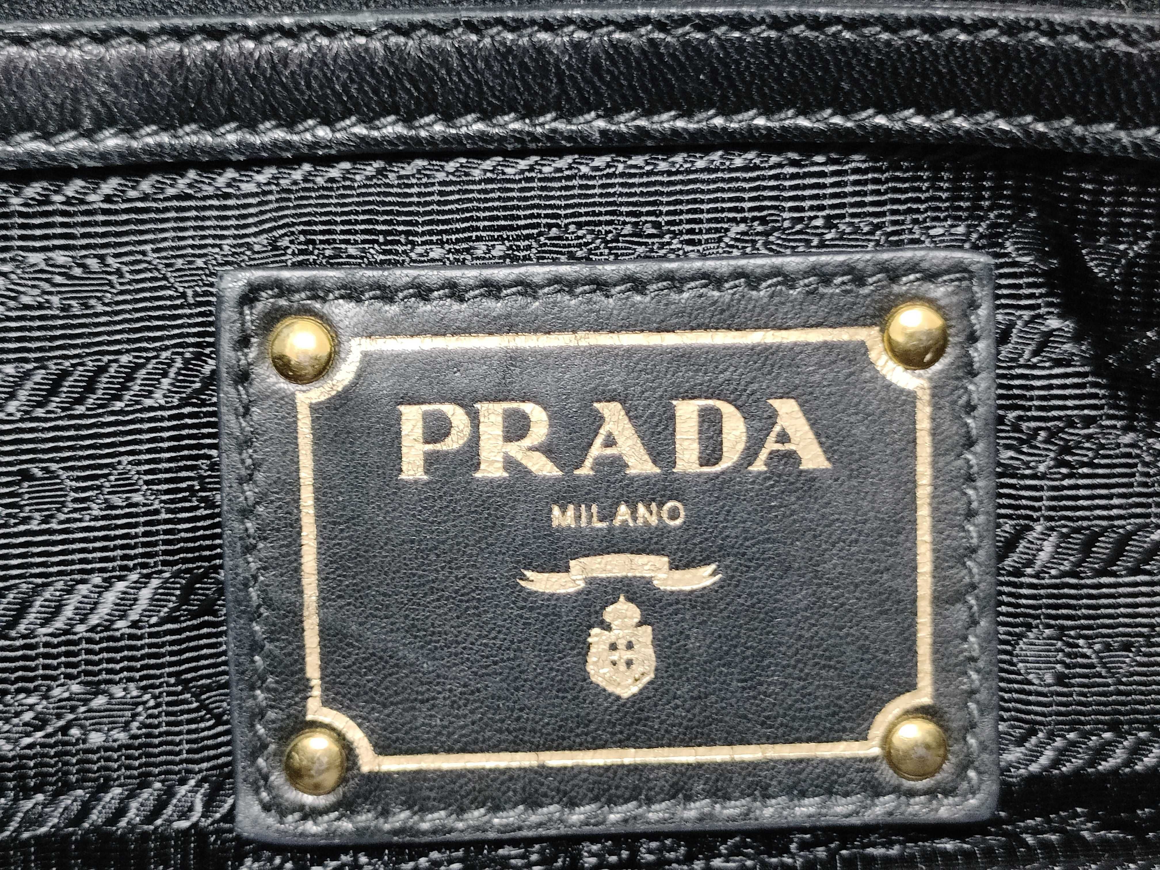 Nylon Gathered Nylon Handbag, Black — view 13