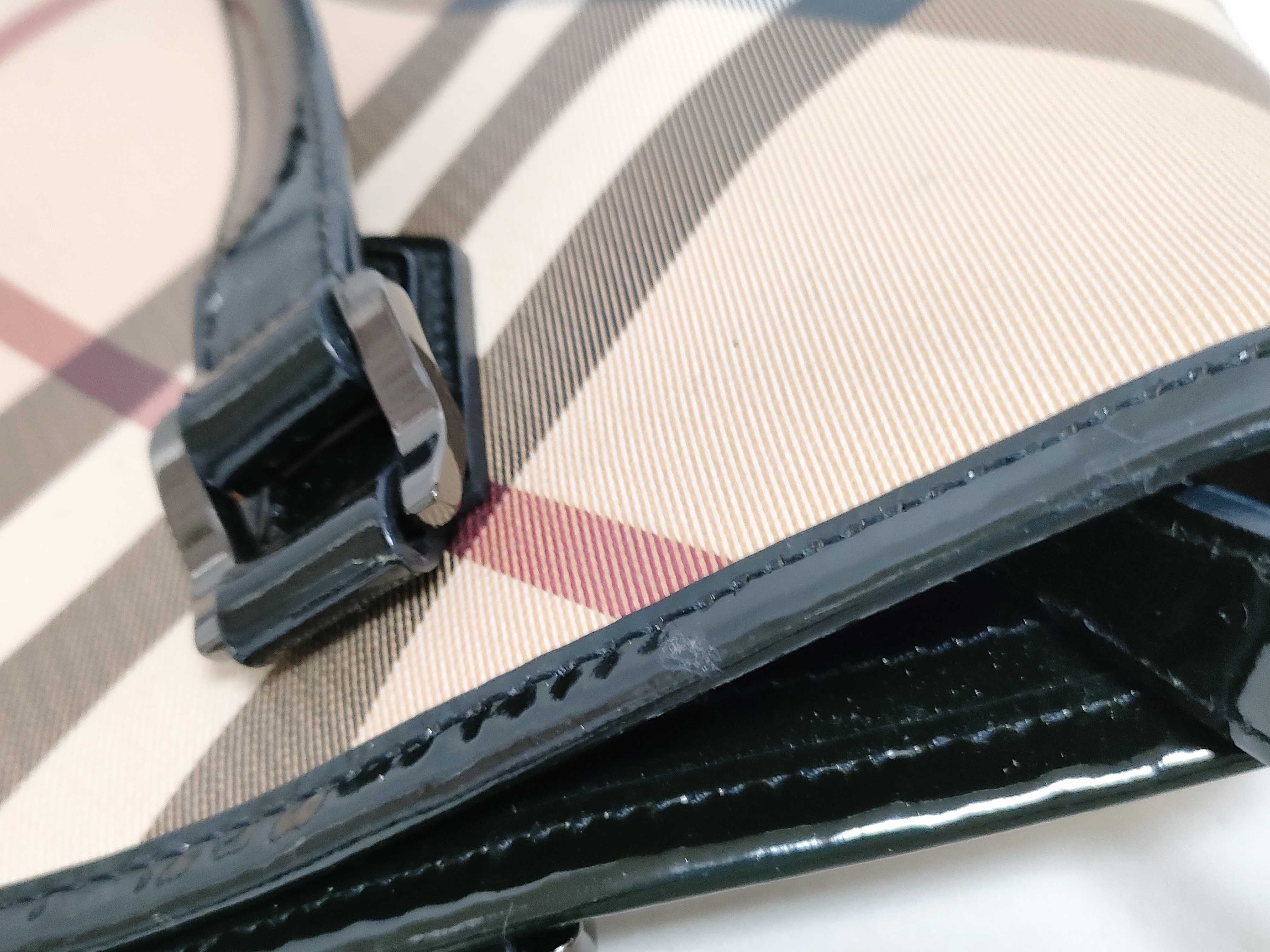 Nova Check Pattern Enamel Tote Bag — view 14