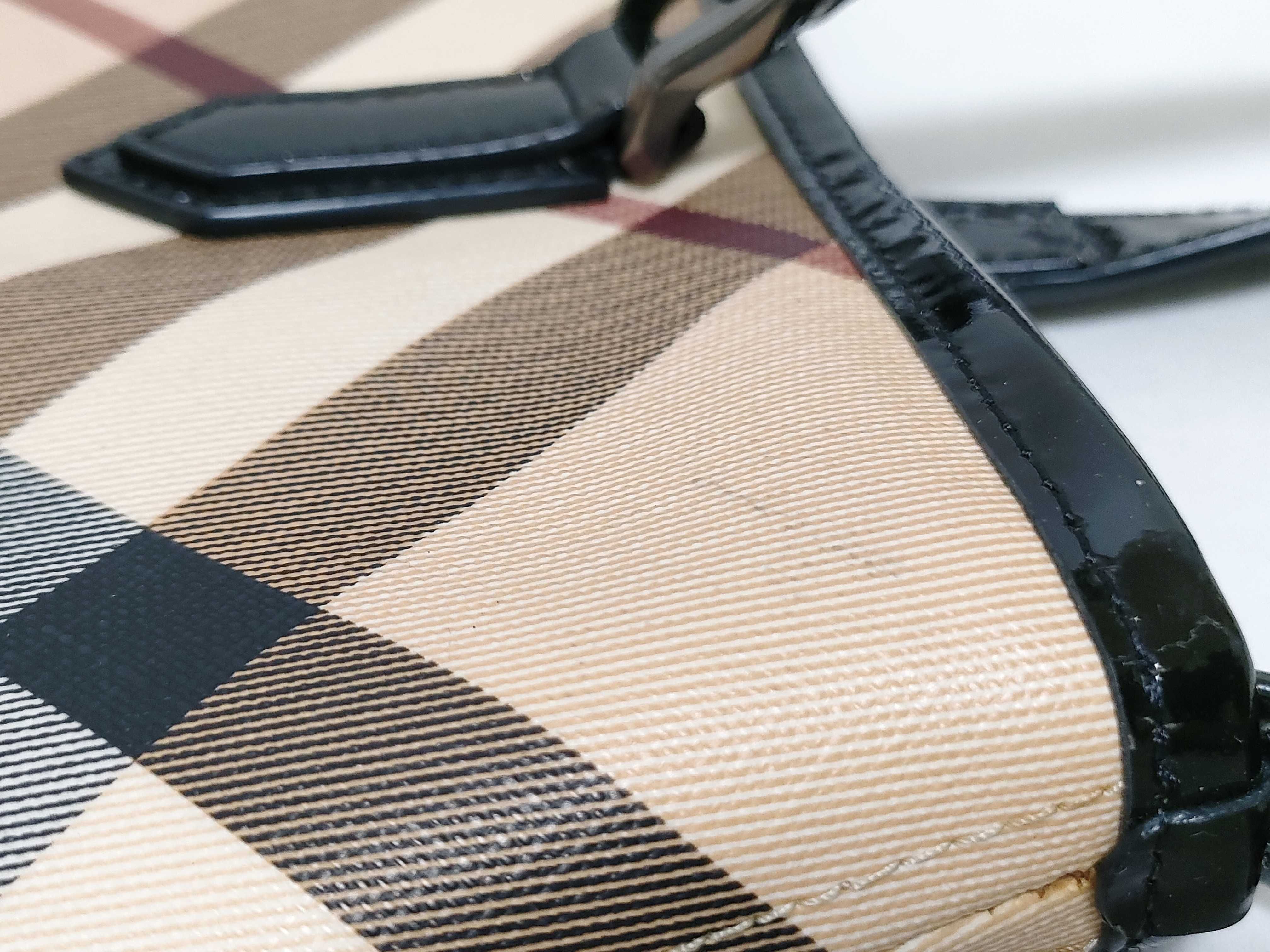 Nova Check Pattern Enamel Tote Bag — view 15