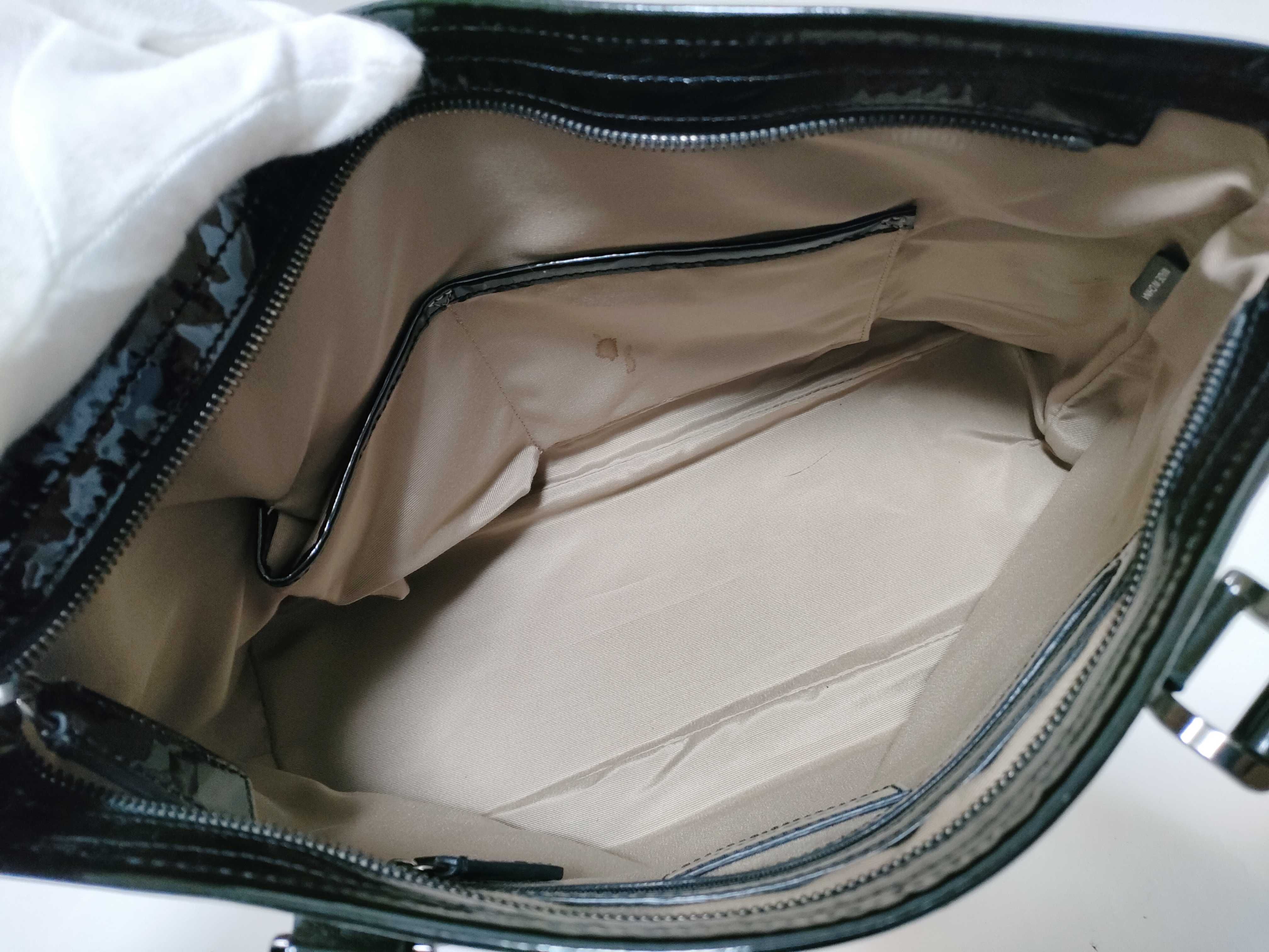 Nova Check Pattern Enamel Tote Bag — view 10