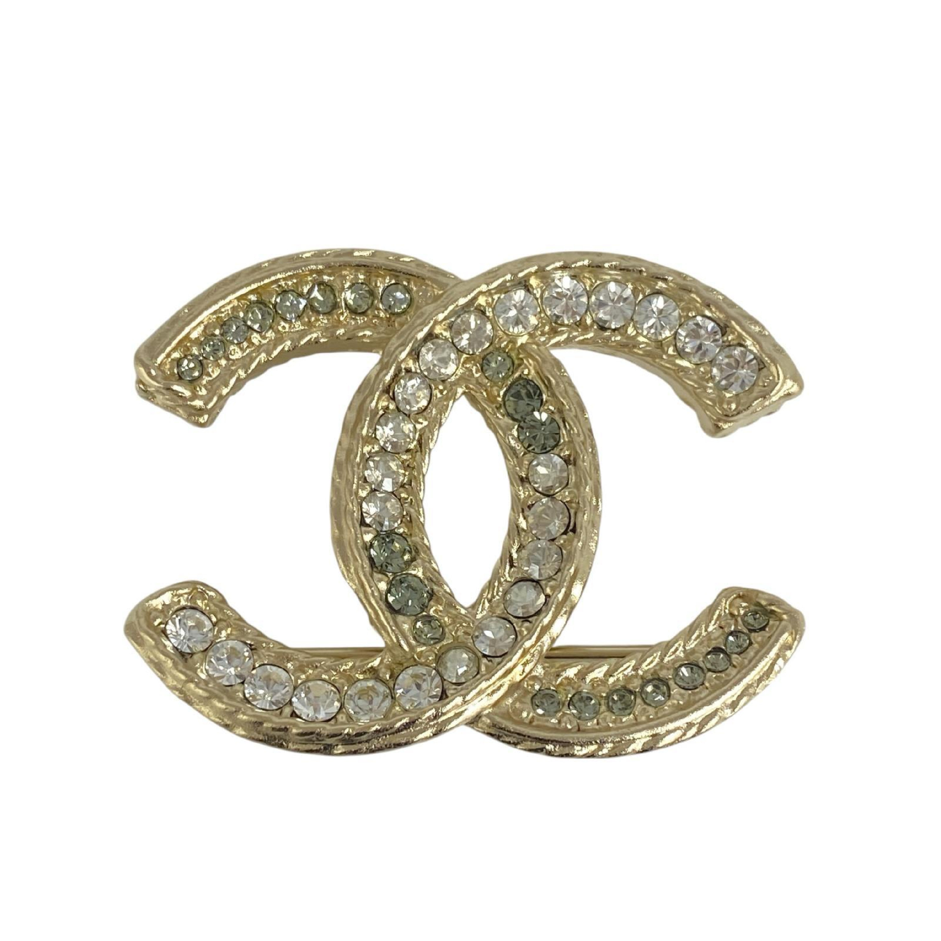 【*Shipped from: Hong Kong*】CHANEL ( ) Gold-colored Metal Coco Mark A13C Brooch