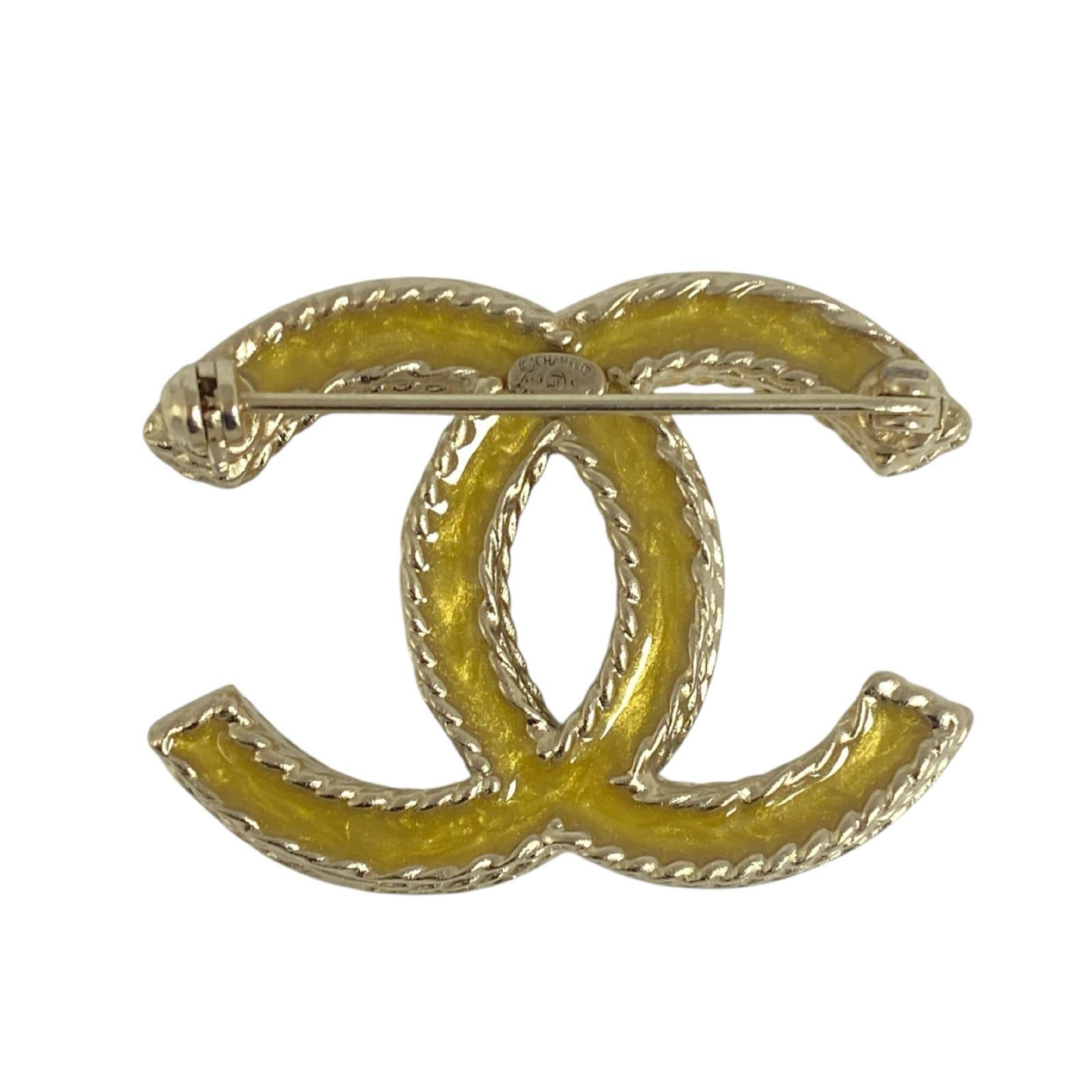 【*Shipped from: Hong Kong*】CHANEL ( ) Gold-colored Metal Coco Mark A13C Brooch — view 2