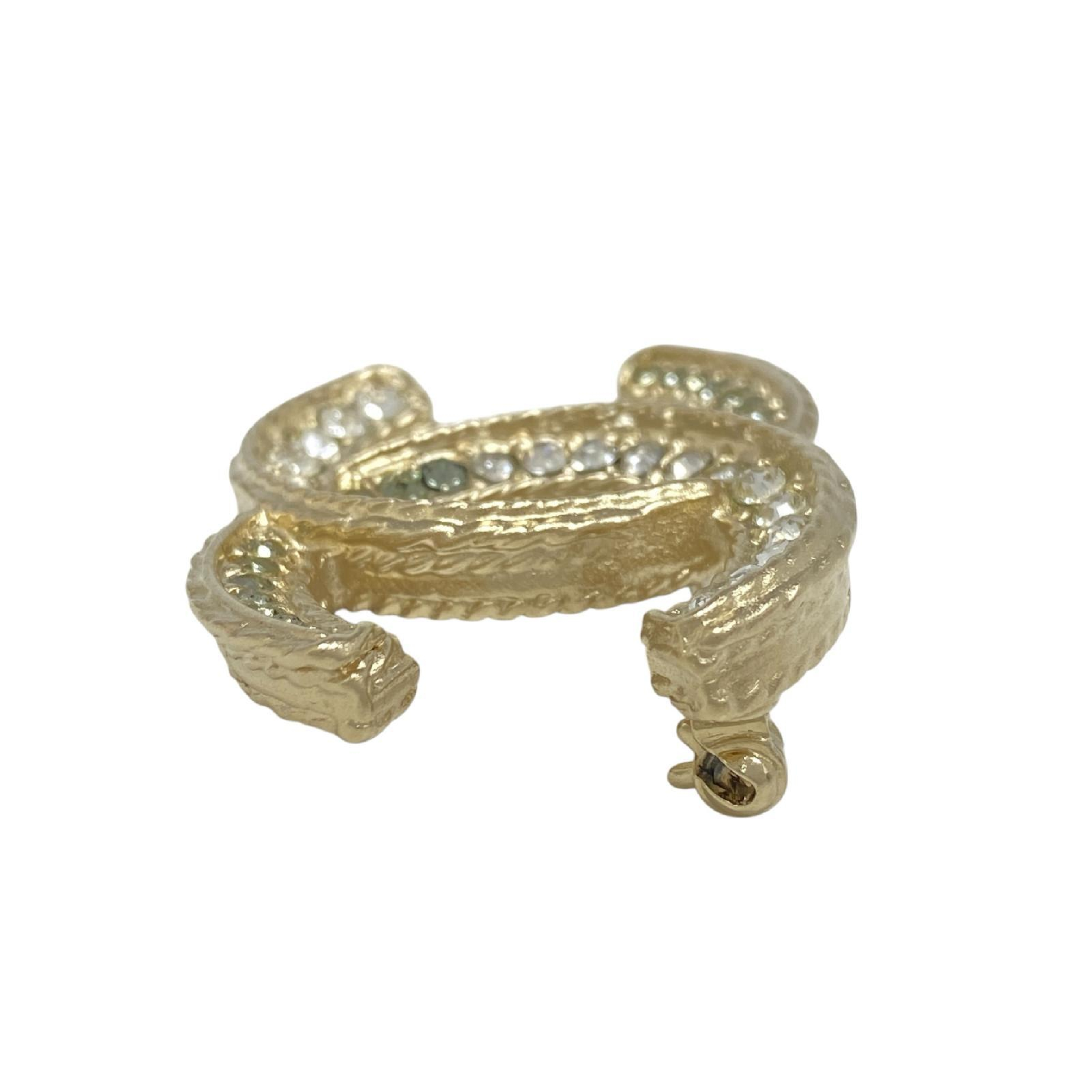 【*Shipped from: Hong Kong*】CHANEL ( ) Gold-colored Metal Coco Mark A13C Brooch — view 4