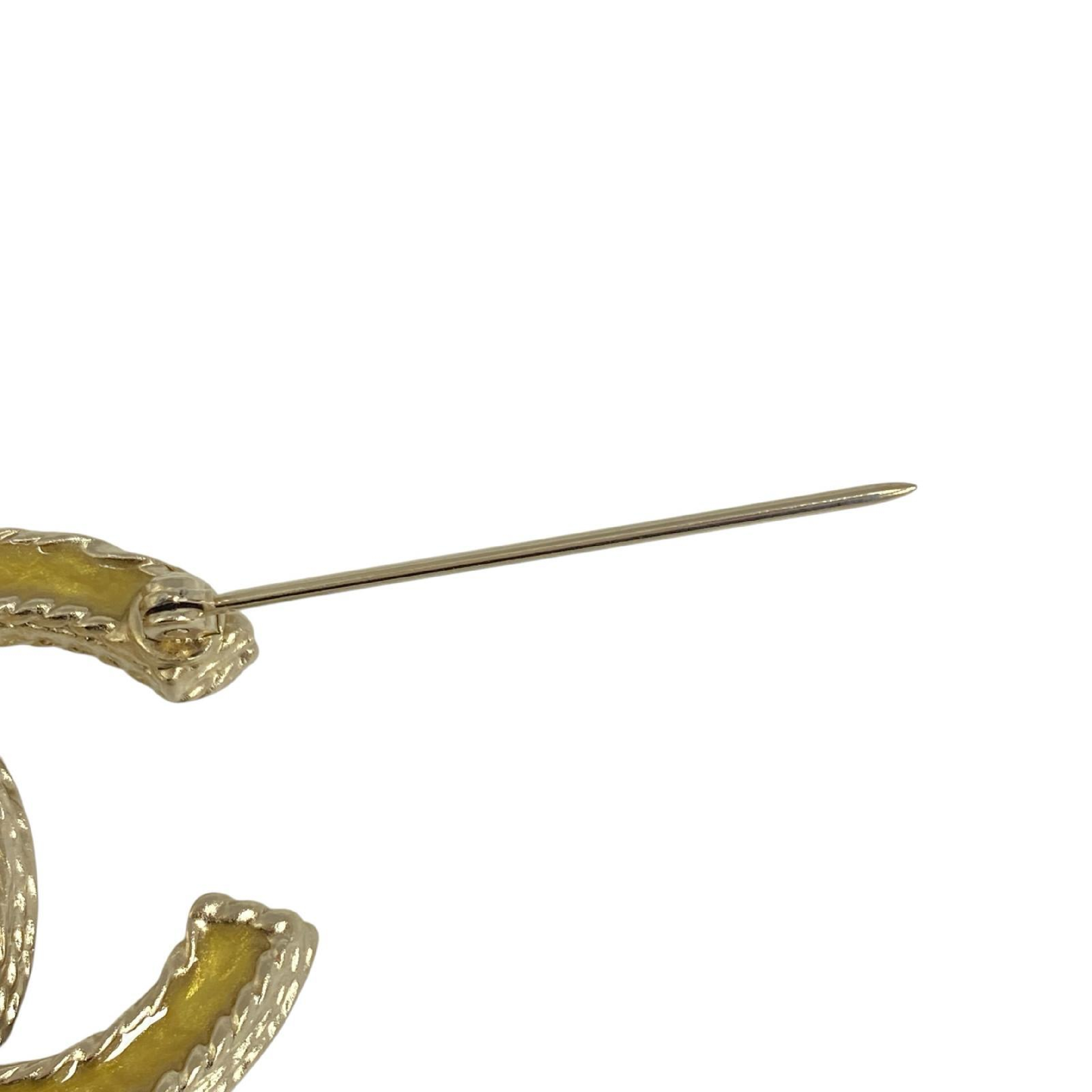 【*Shipped from: Hong Kong*】CHANEL ( ) Gold-colored Metal Coco Mark A13C Brooch — view 7