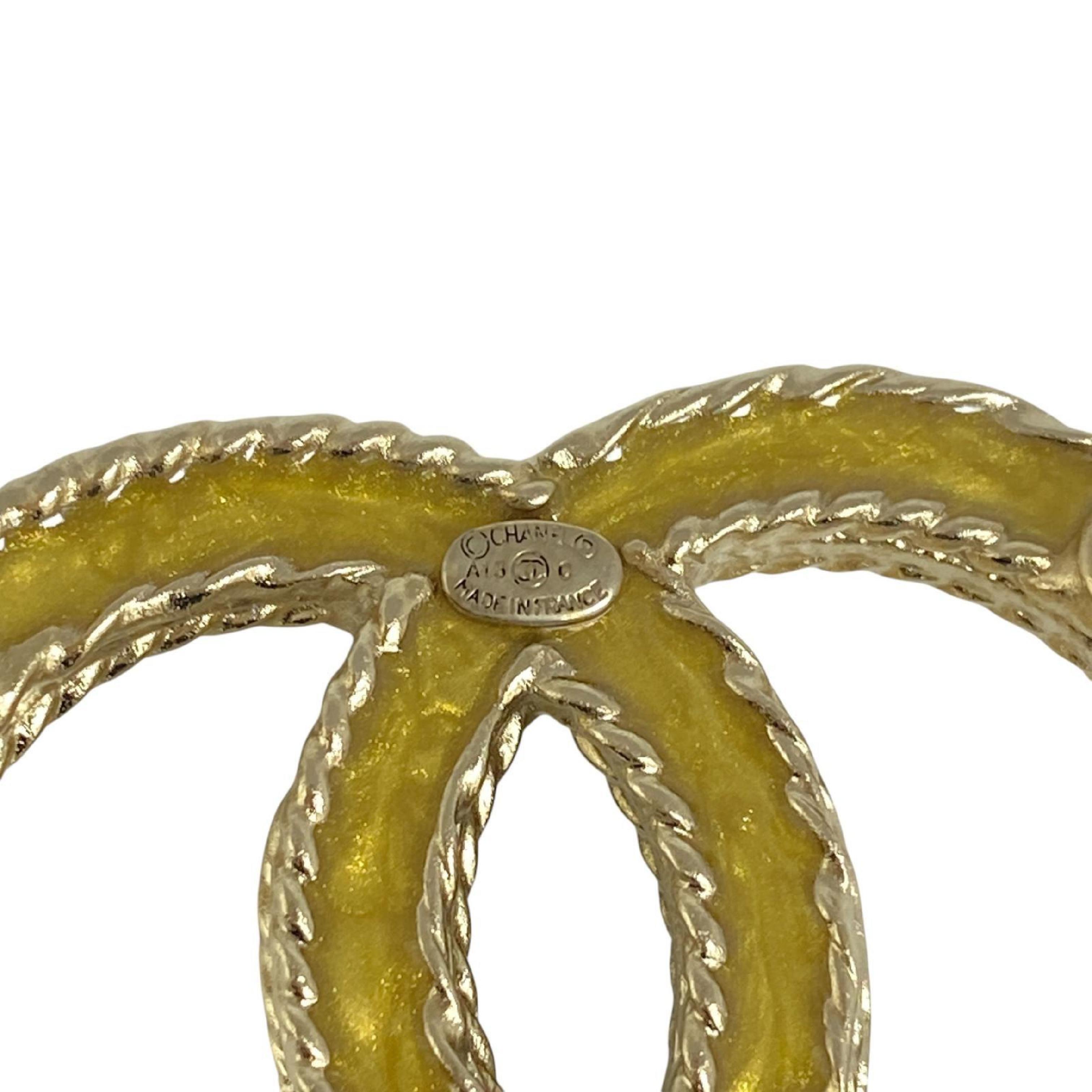 【*Shipped from: Hong Kong*】CHANEL ( ) Gold-colored Metal Coco Mark A13C Brooch — view 8
