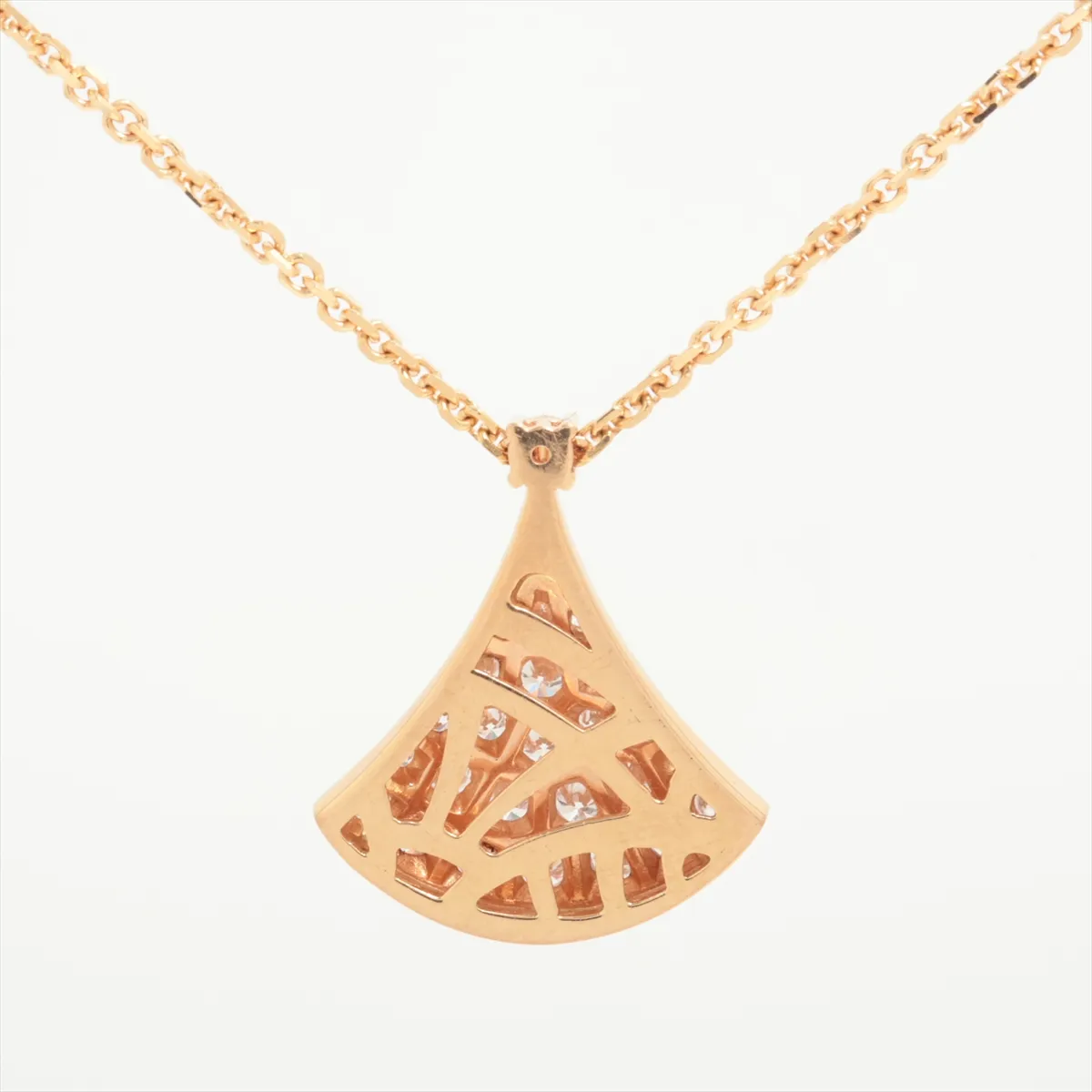 Diva's Dream Diamond Necklace 750 (PG) 5.3g X1WNZZ (Drill hole on the back of the pendant) — view 2