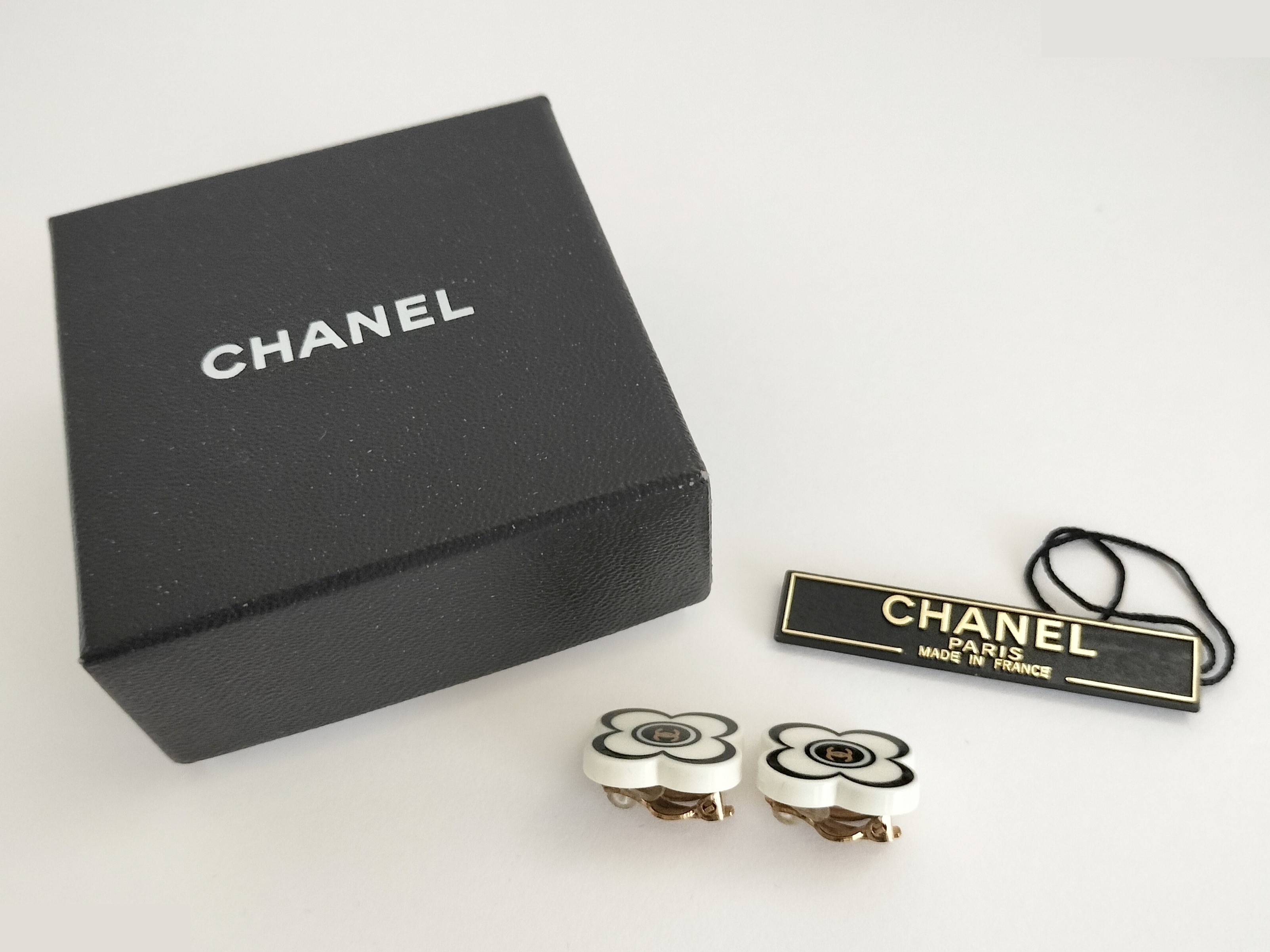 Coco Camellia Plastic Earrings — view 2