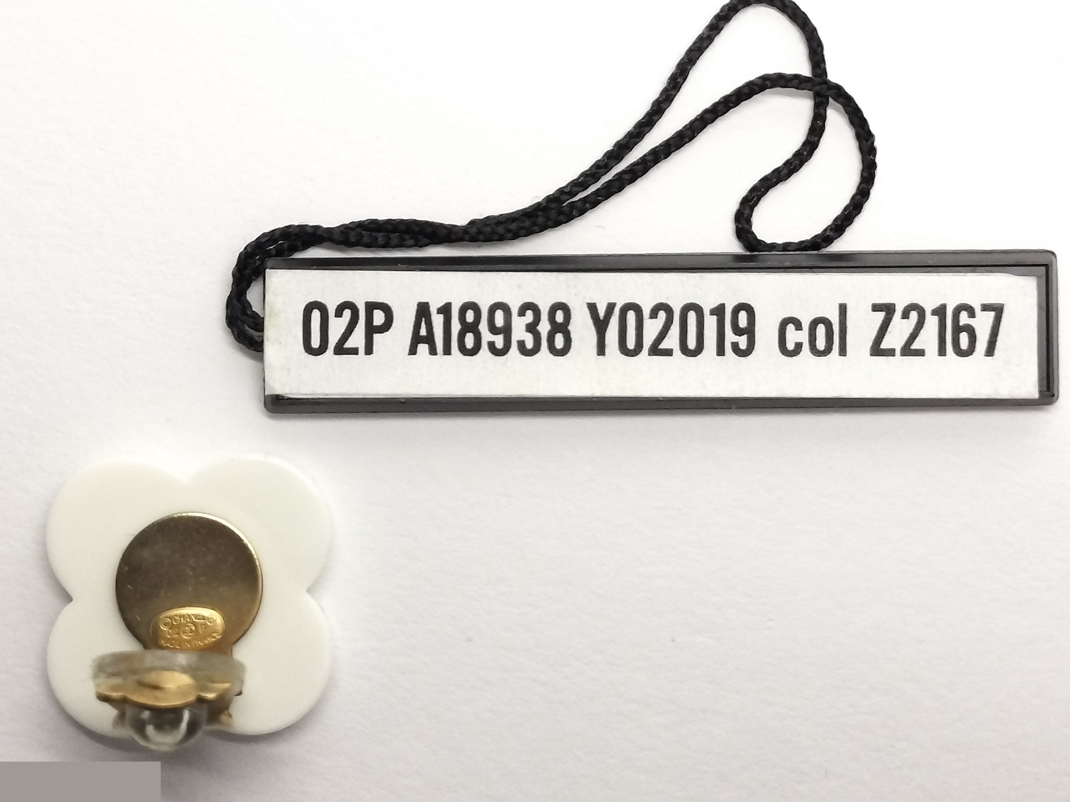 Coco Camellia Plastic Earrings — view 3