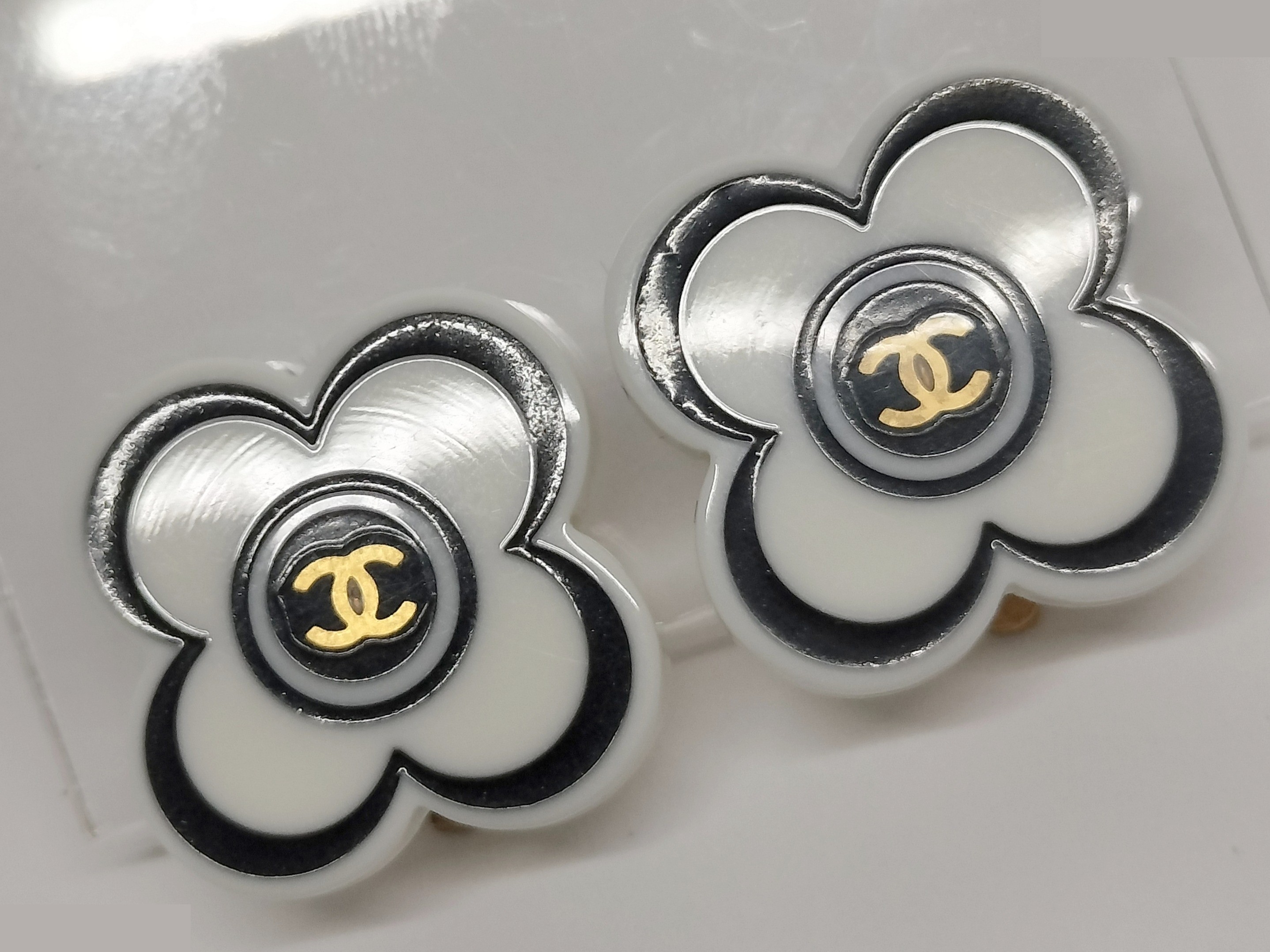 Coco Camellia Plastic Earrings — view 7