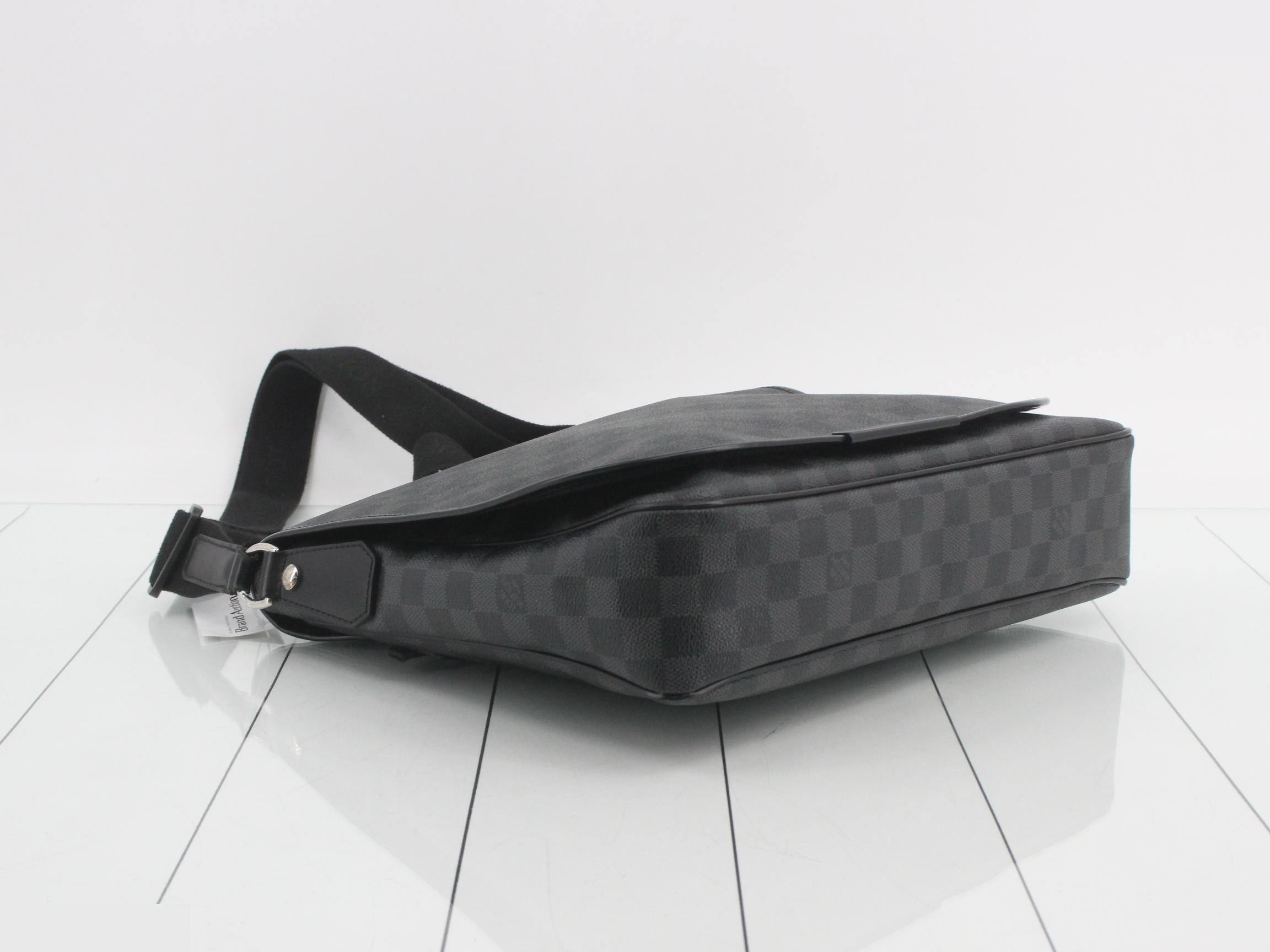 Damier Graphite District Shoulder Bag — view 5