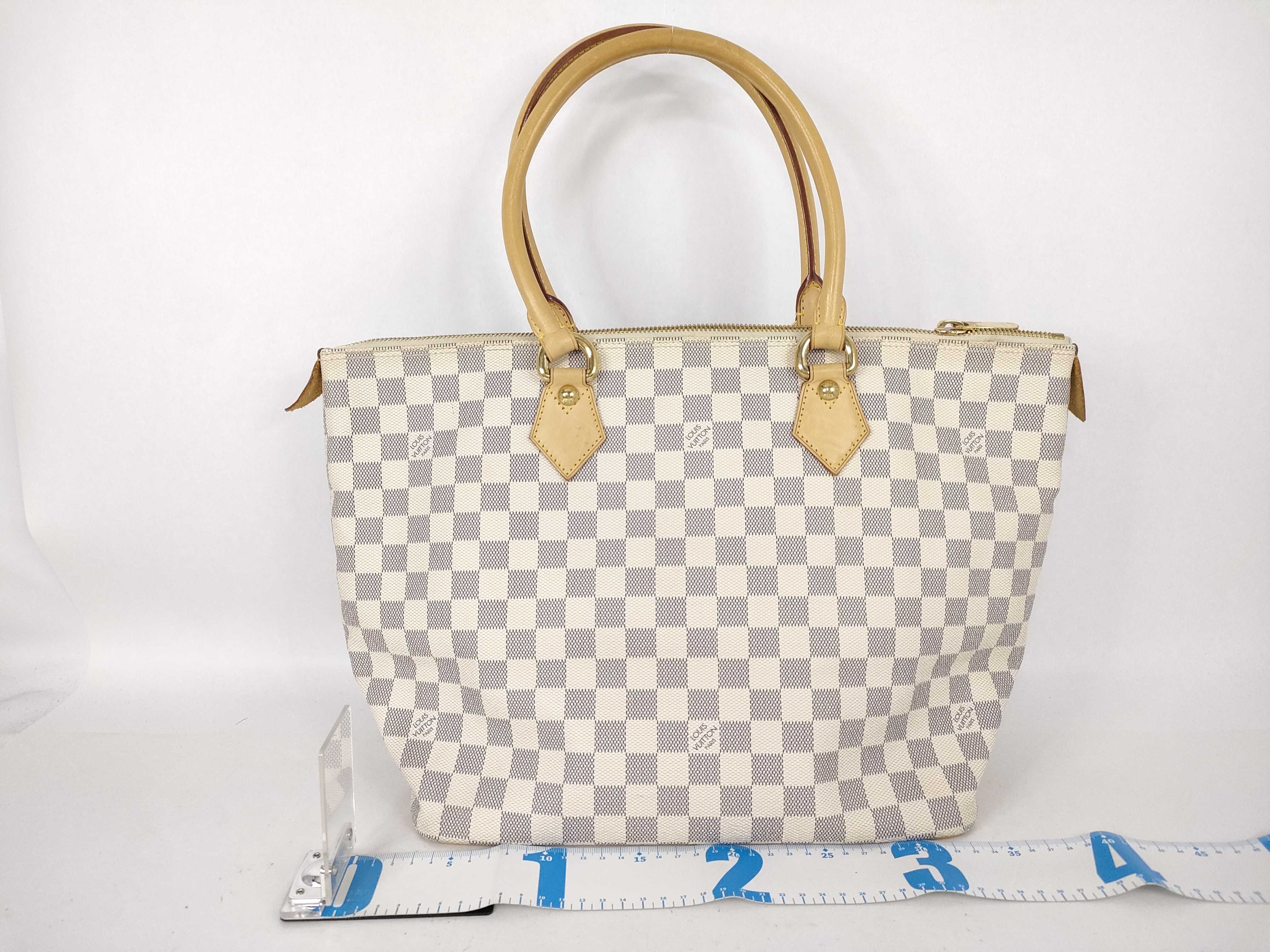 Damier Azur Saleya MM Tote Bag — view 2