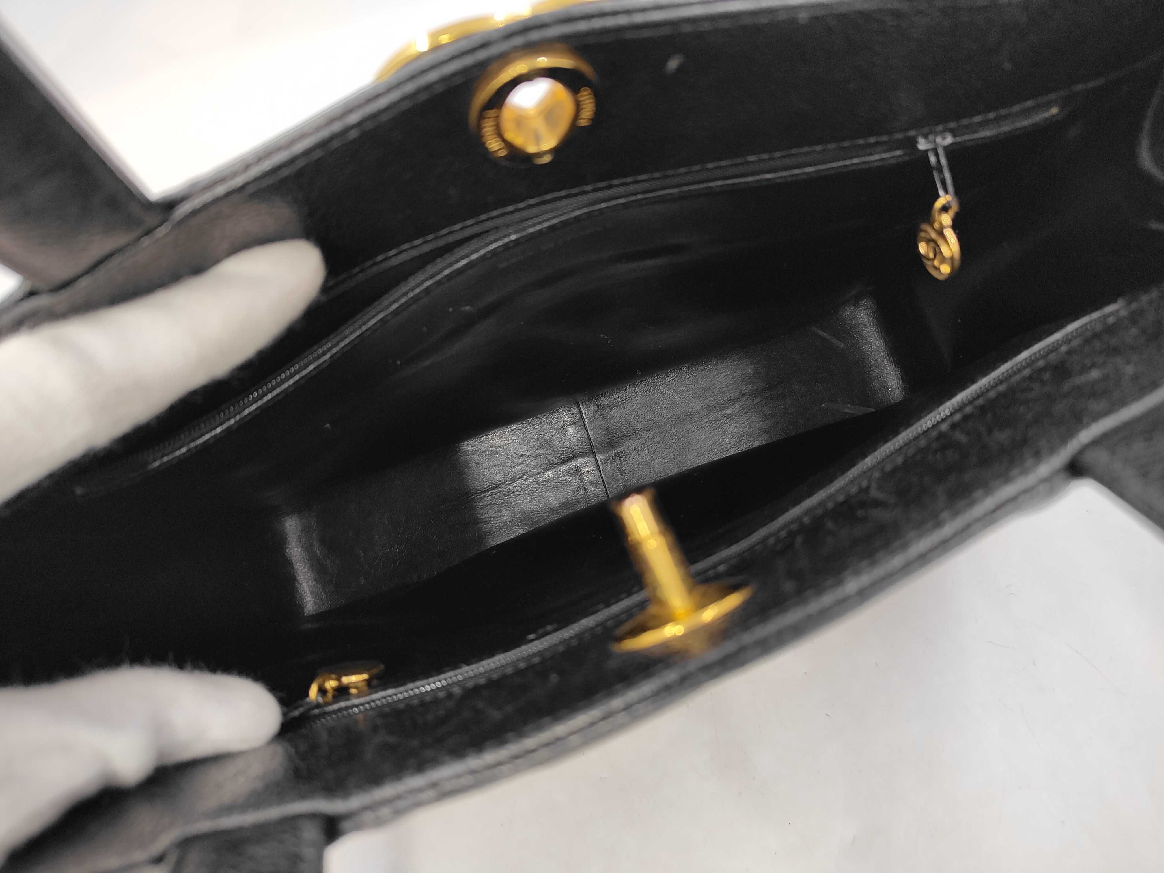 Caviar Skin Matelassé Turnlock Coco Mark Handbag Tote Bag — view 8