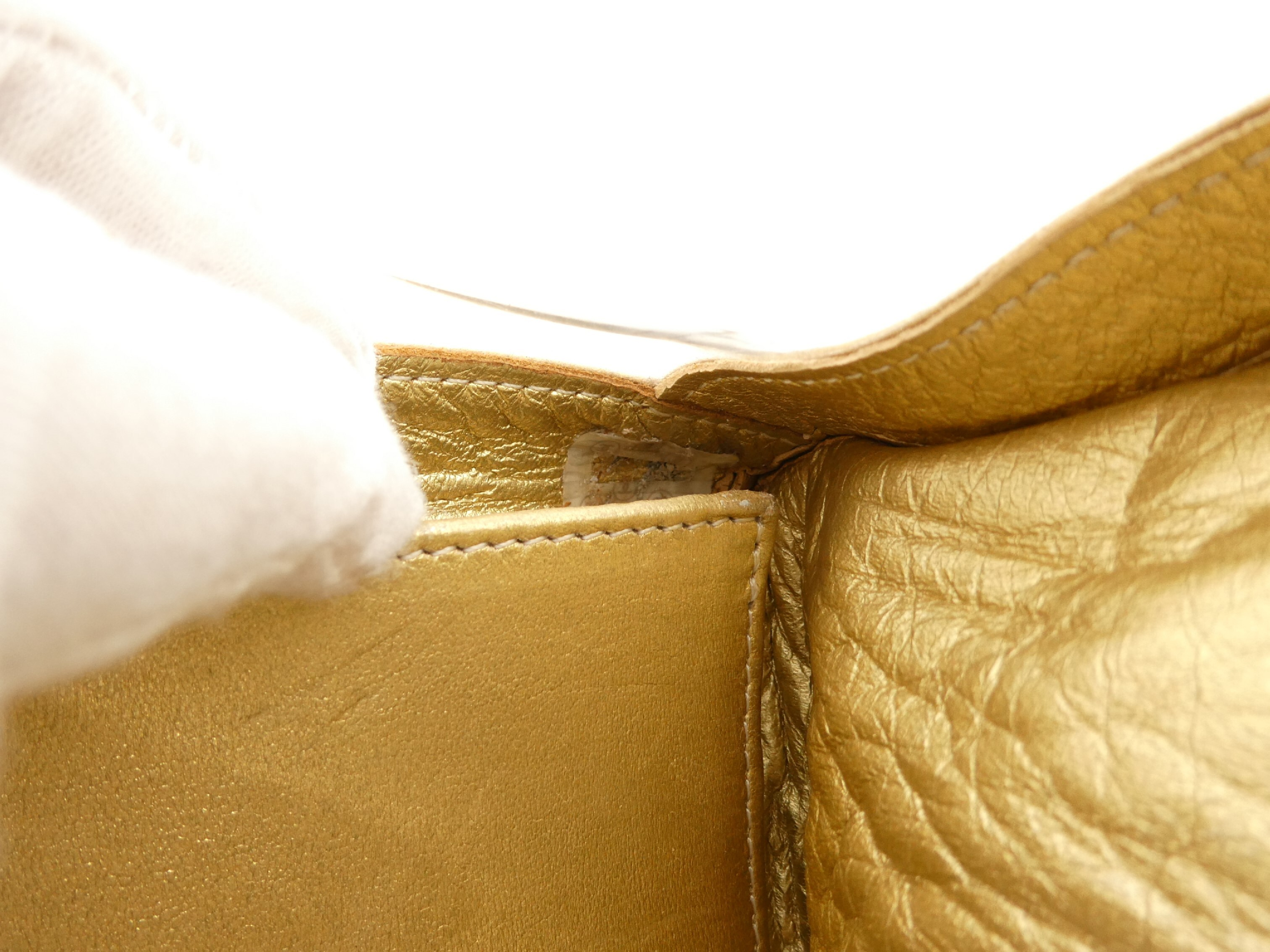 Large Coco Mark Vinyl Chain Tote Bag — view 9