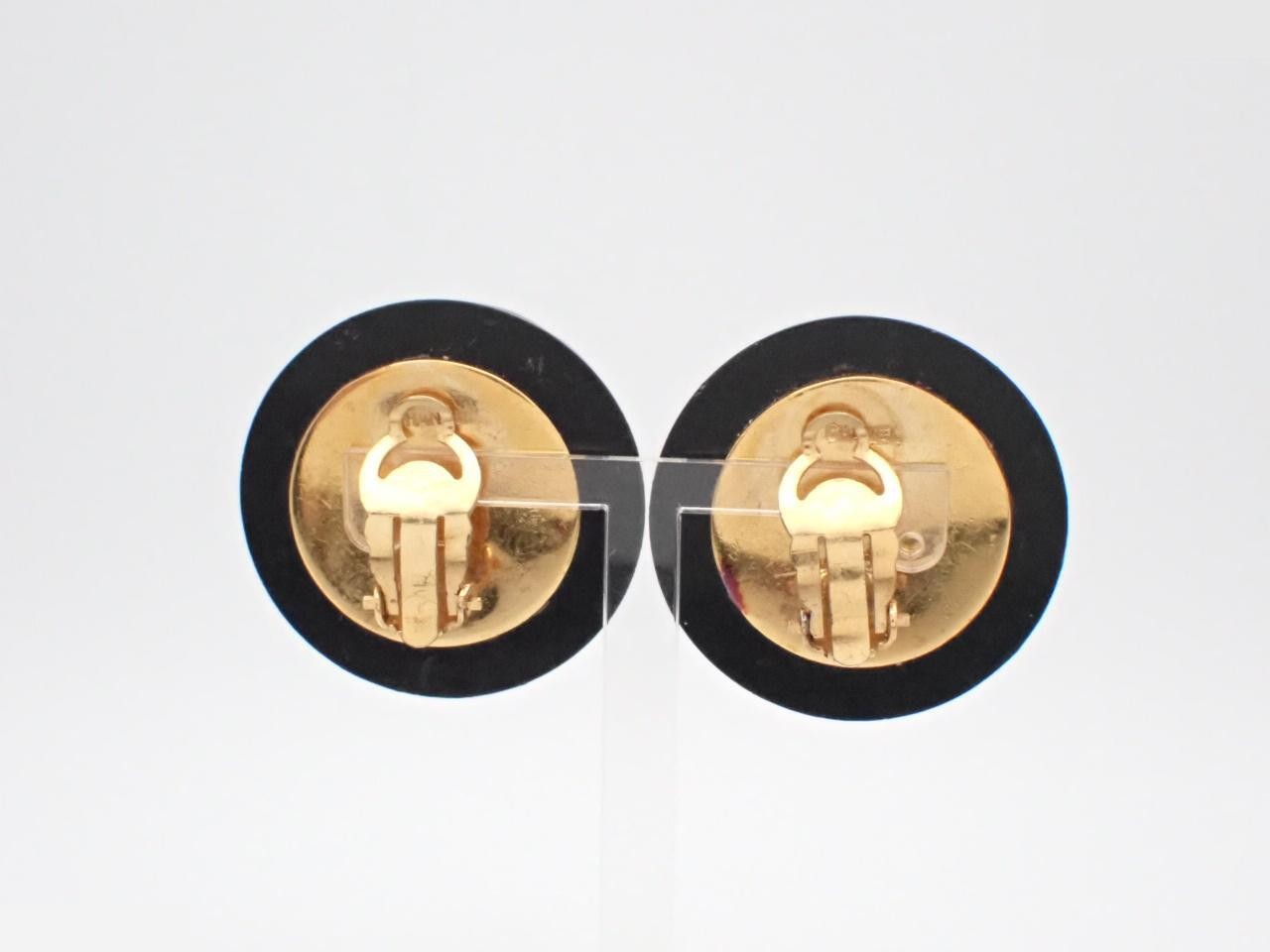Coco Mark Gold Earrings — view 2