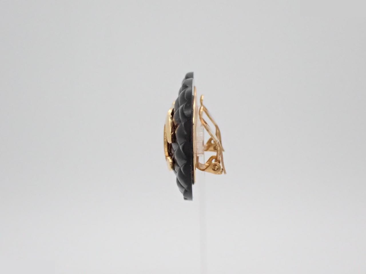 Coco Mark Gold Earrings — view 3