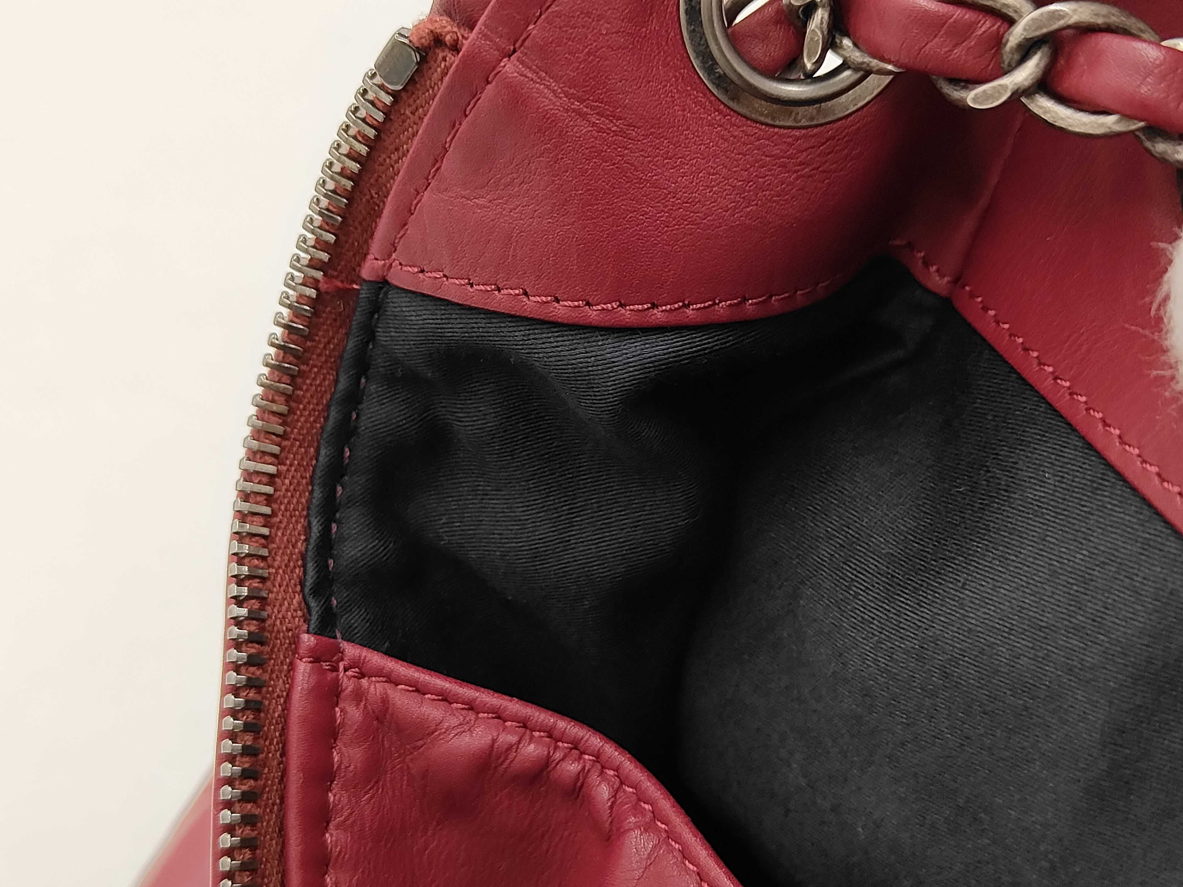 Lambskin Matelassé Double Turn-Lock Chain Backpack, Purple — view 10
