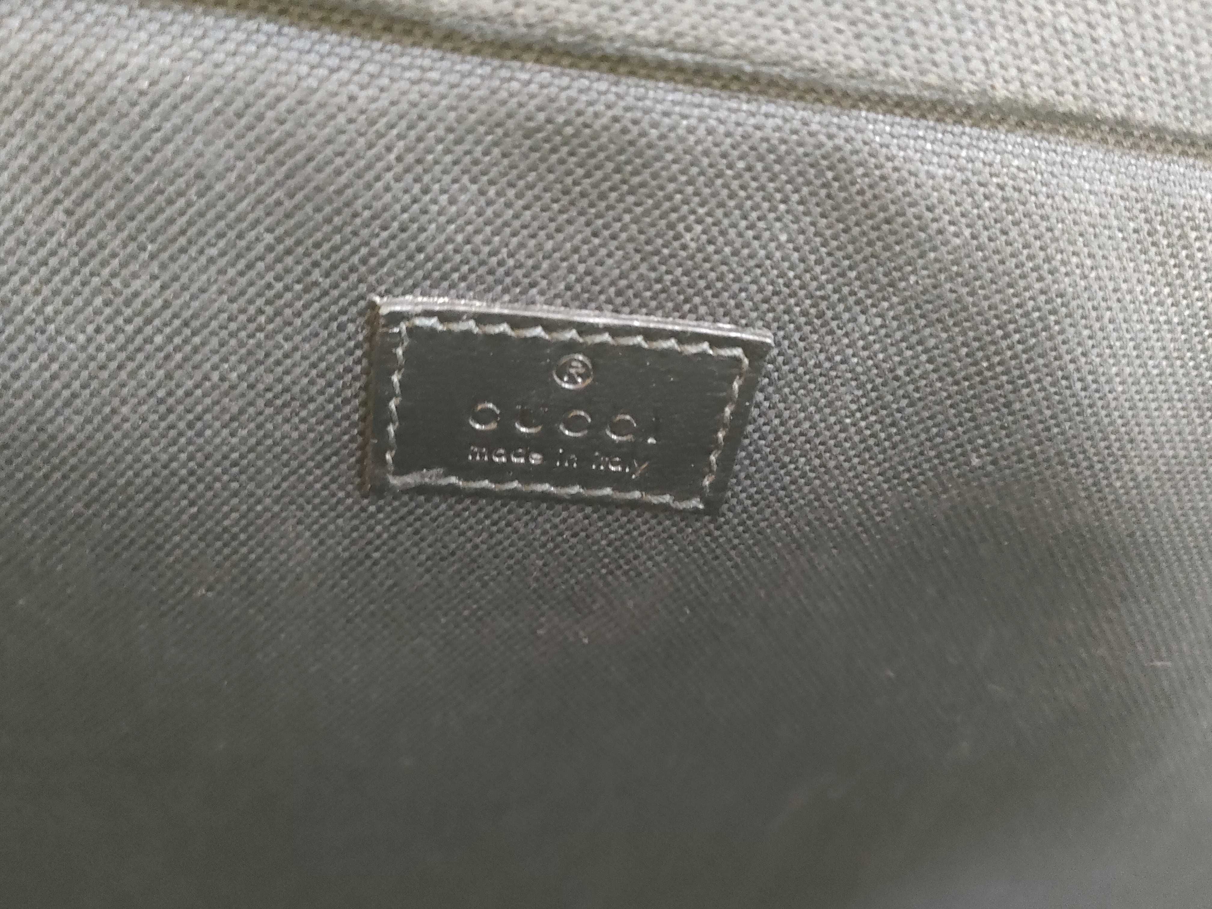 GG Supreme PVC x Leather Business Bag, Black, 700531 — view 11