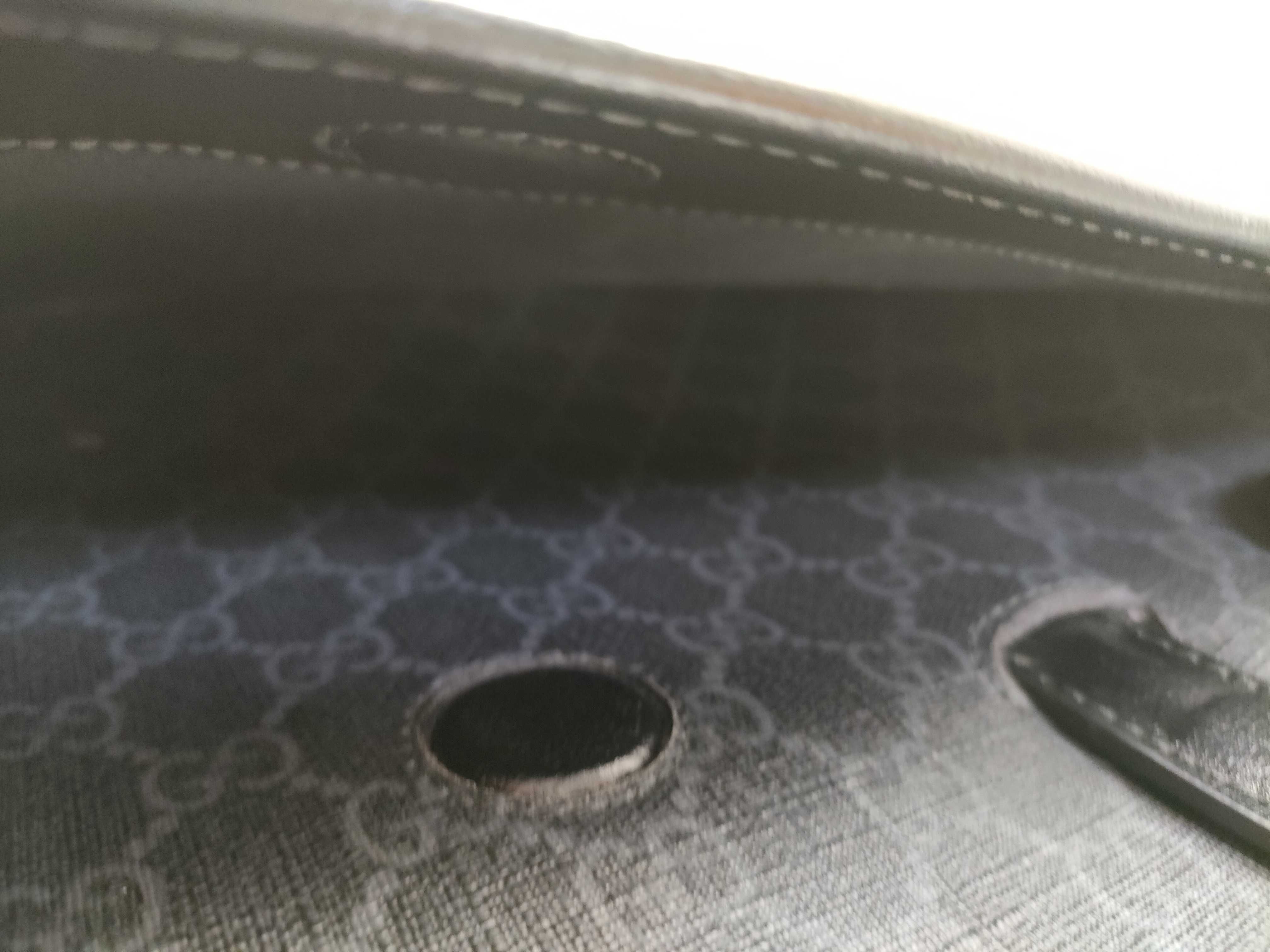 GG Supreme PVC x Leather Business Bag, Black, 700531 — view 13
