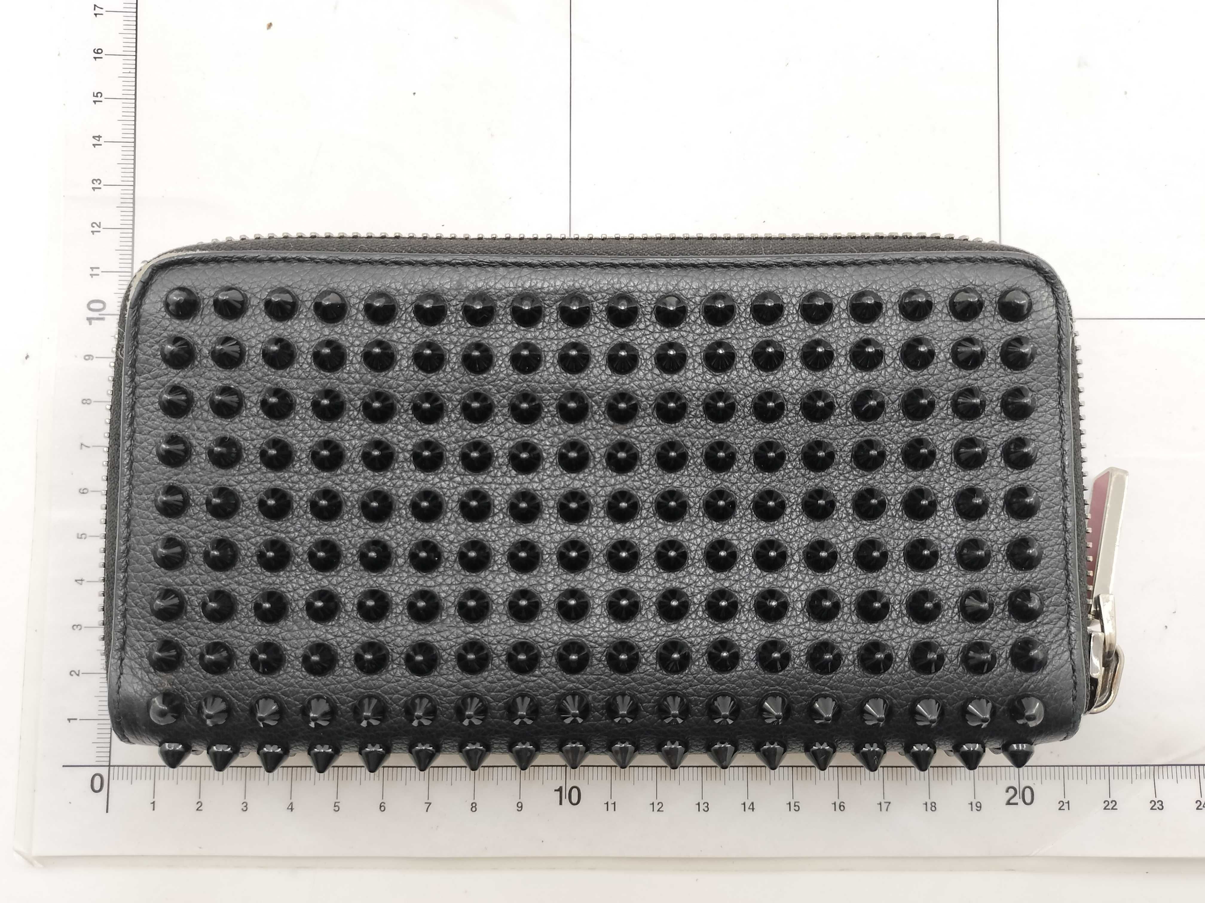 Studded Zippy Wallet, Black — view 2