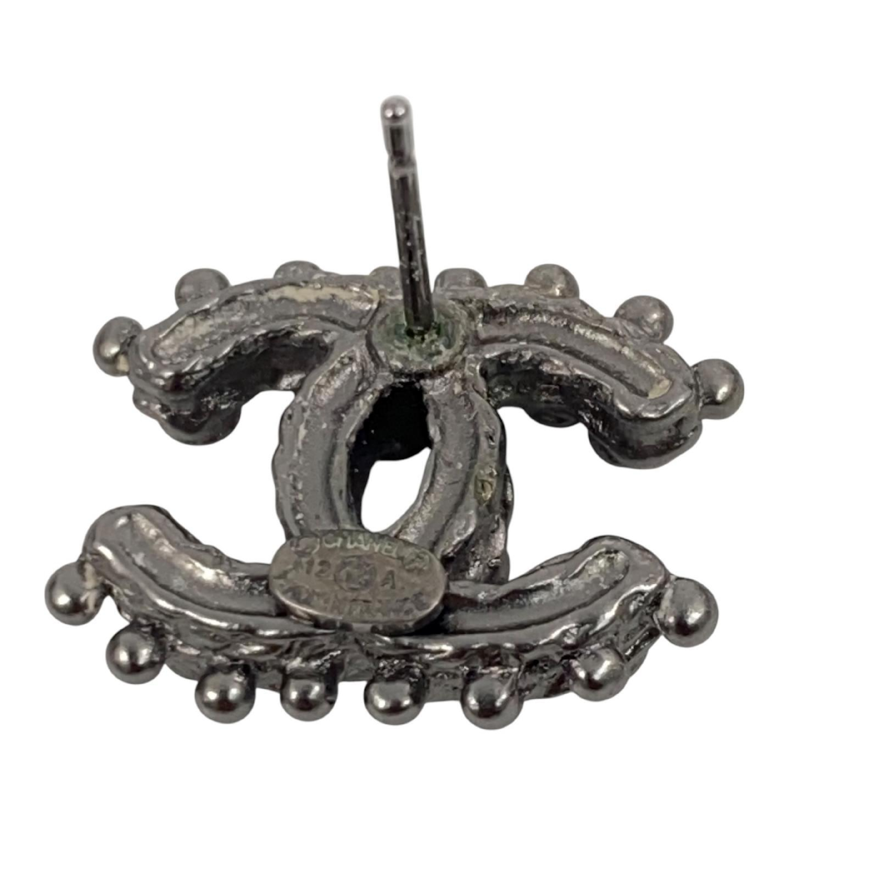 【*Shipped from: Hong Kong*】CHANEL ( ) Silver-colored Metal A12A Earrings — view 8