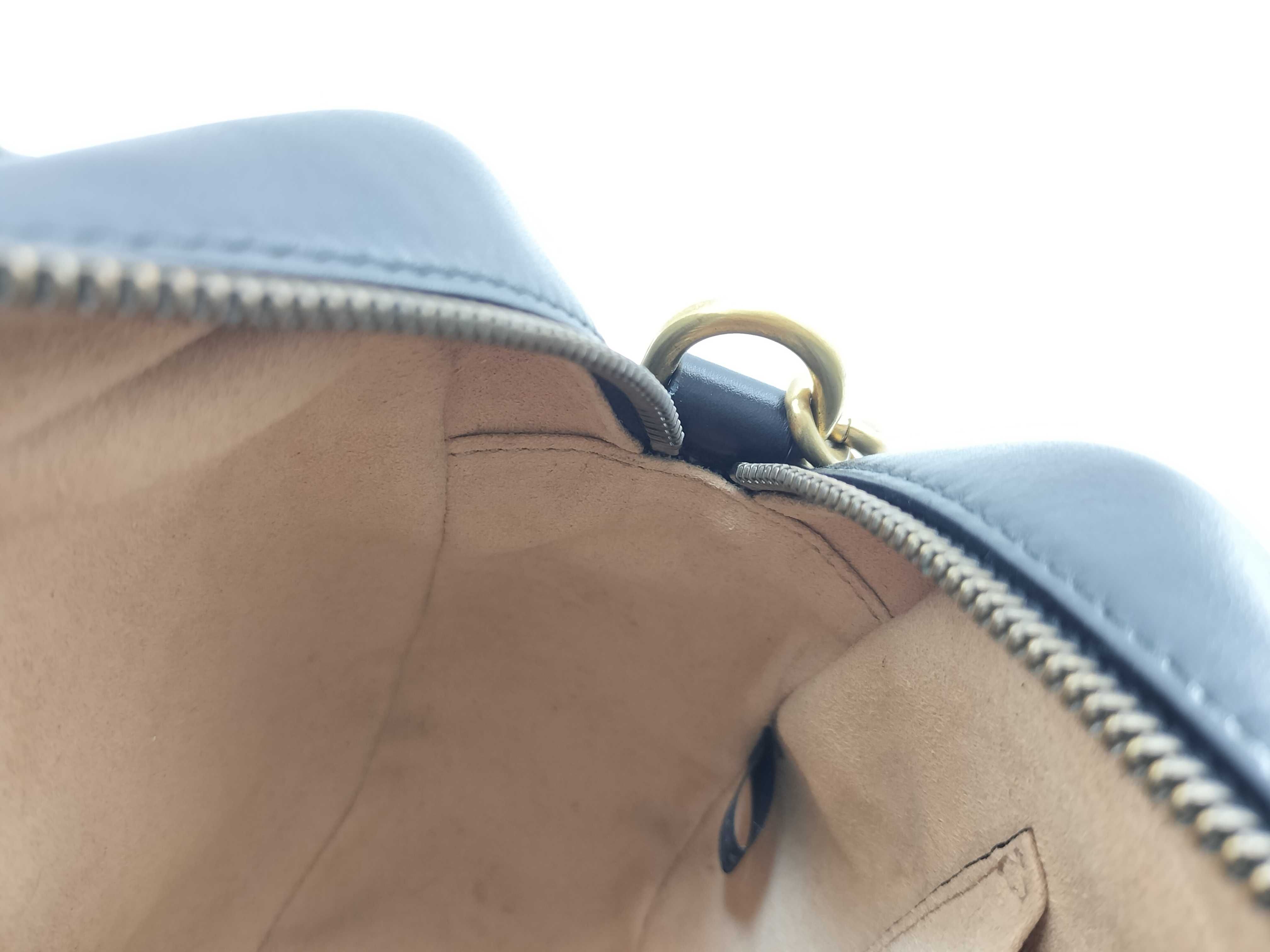PH - Black Quilted Leather GG Marmont Camera Sling Bag (Shoulder Bag) — view 13