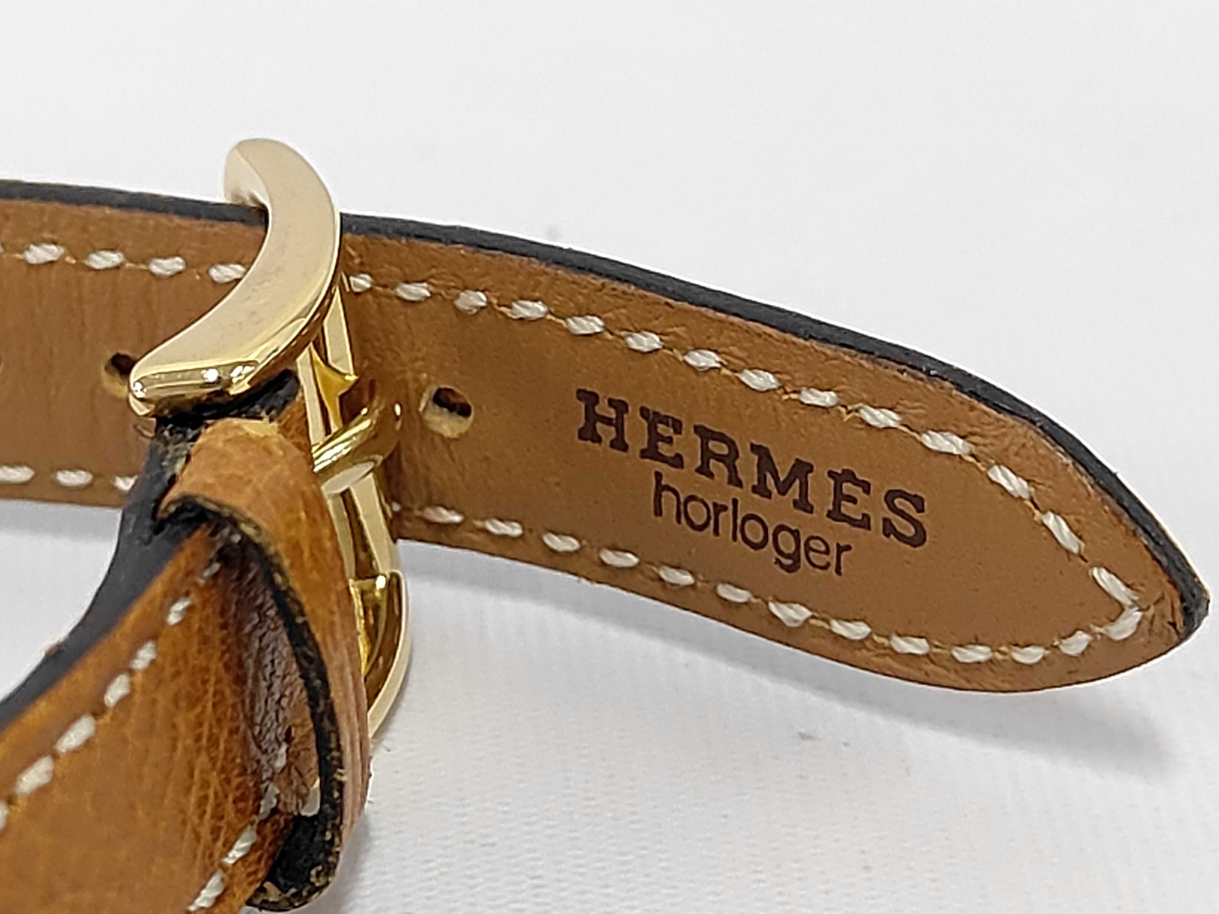 Kelly Bracelet, Leather, Gold, Bracelet/Bangle — view 3