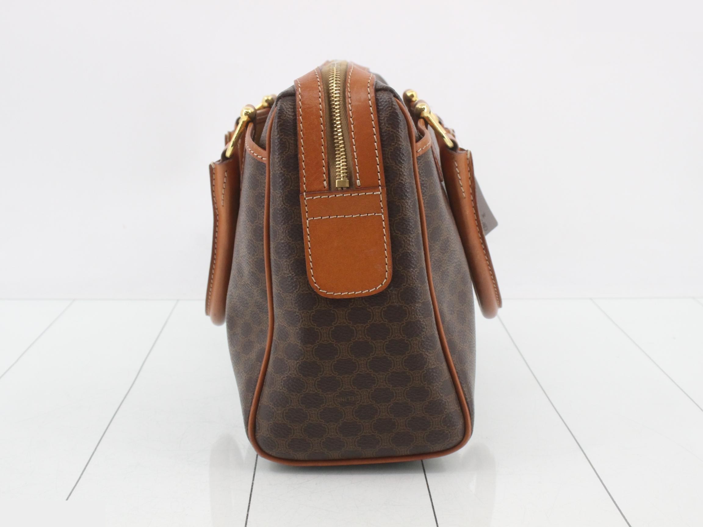 Macadam handbag, brown, PVC — view 3