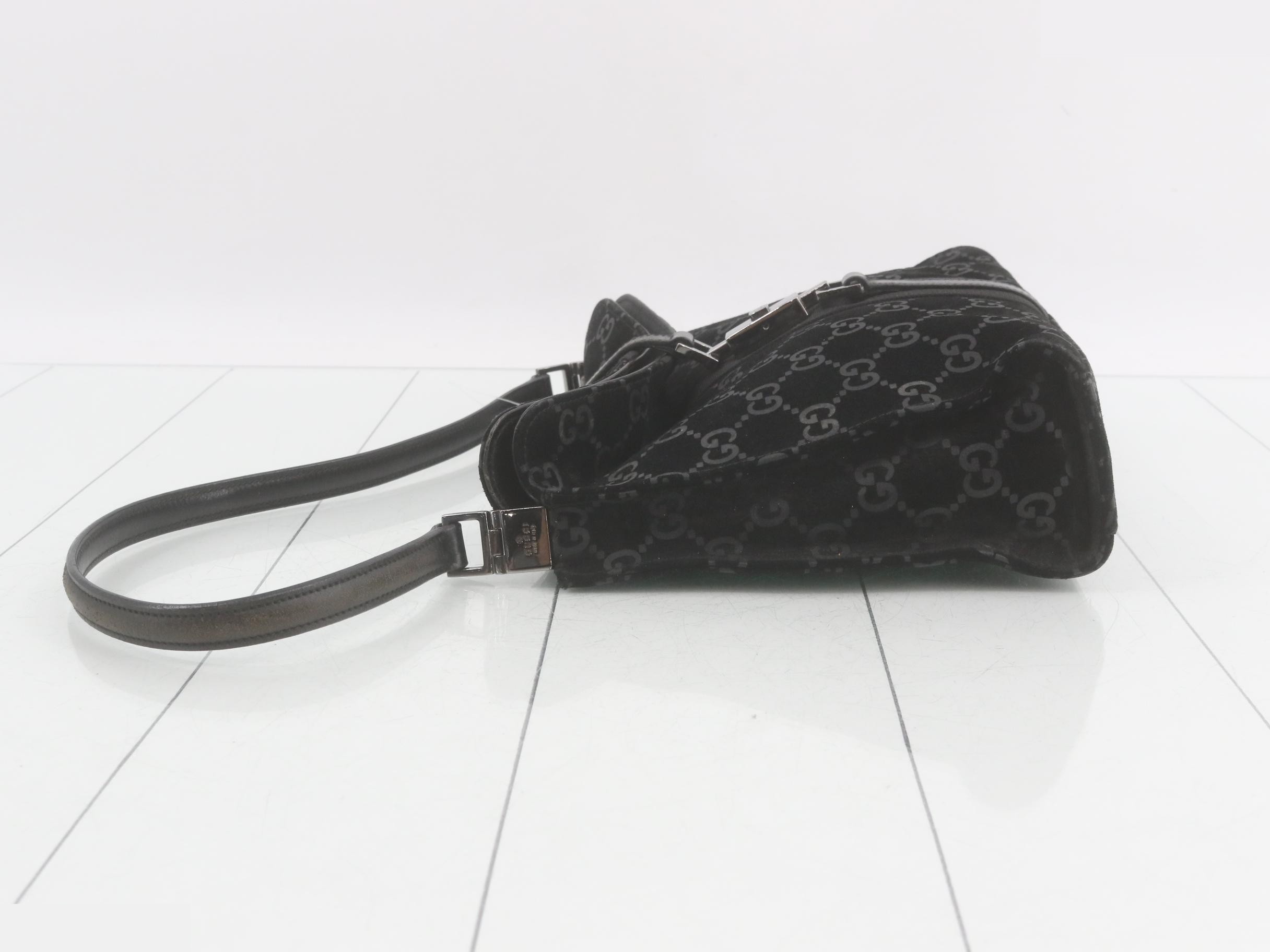 Jackie One-Shoulder Suede Bag — view 4