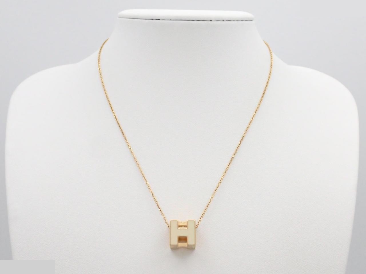 Cage d'H H Cube Necklace/Pendant - Gold — view 3