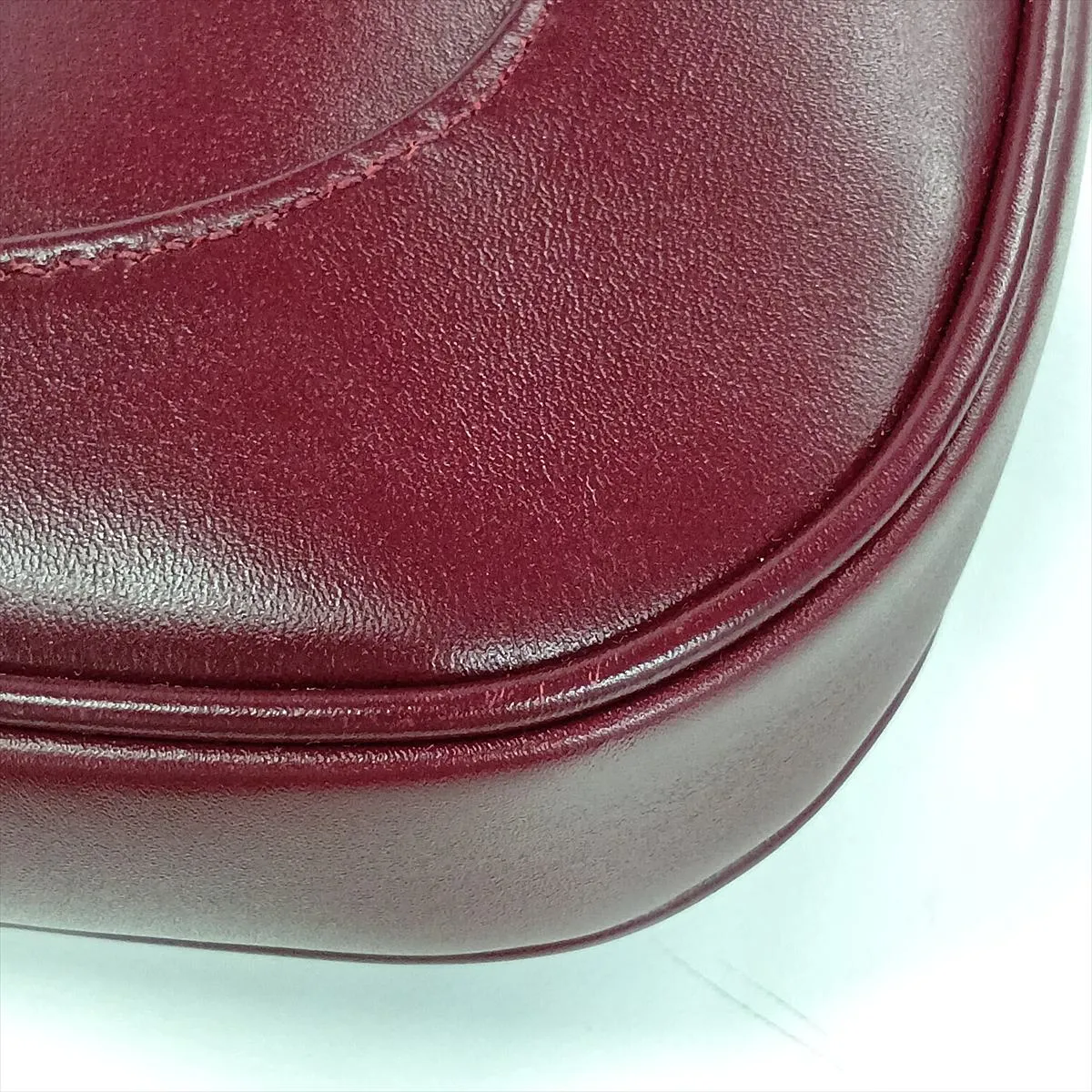 Jackie Leather Shoulder Bag, Bordeaux, 782849 — view 12