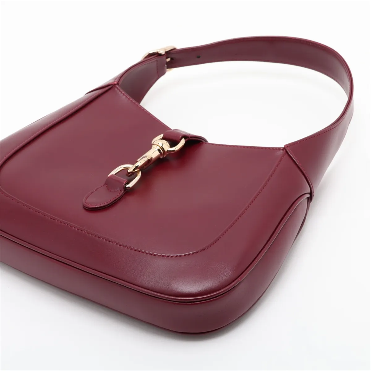 Jackie Leather Shoulder Bag, Bordeaux, 782849 — view 3